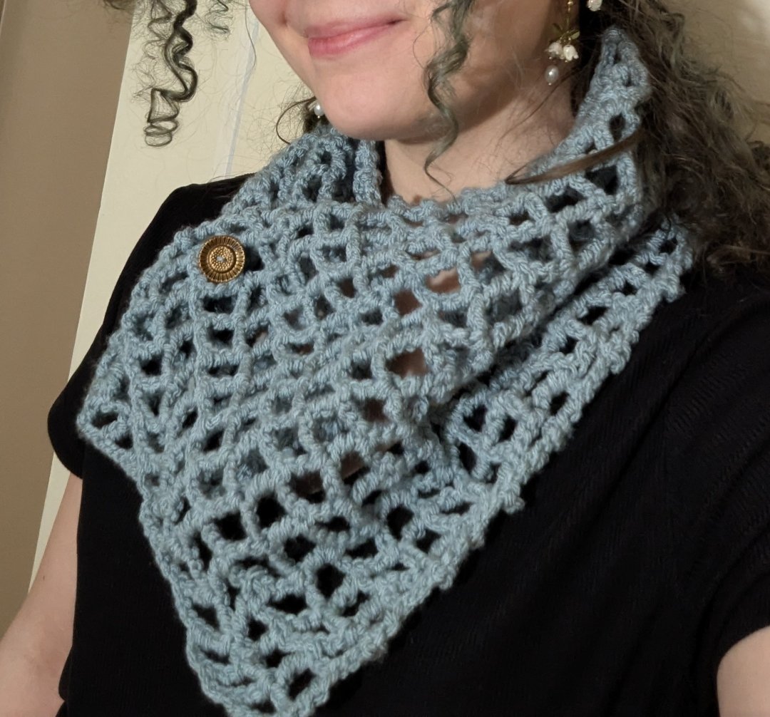 Crochet Fishnet Scarf