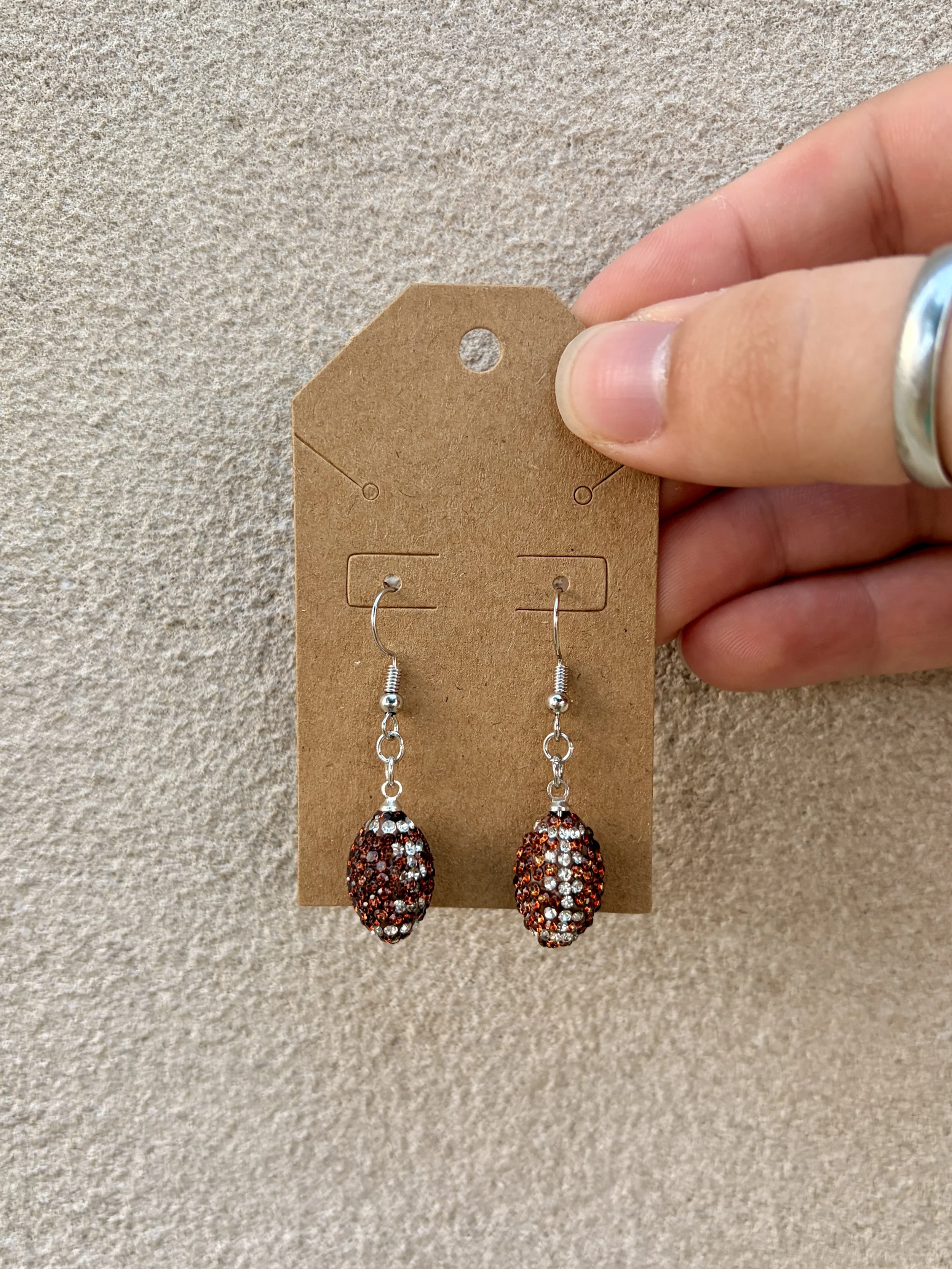 FOOTBALL EARRINGS