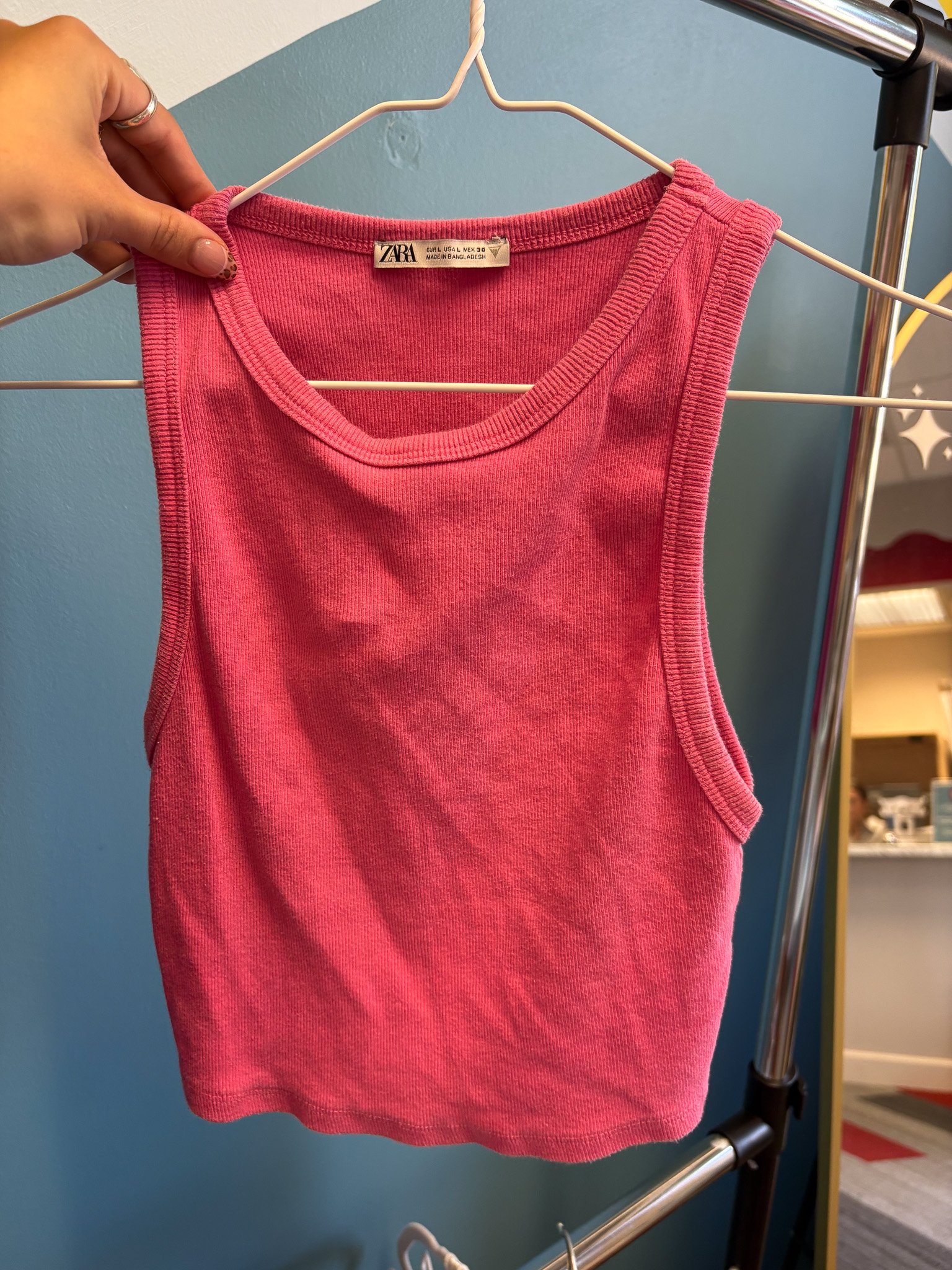 zara hot pink ribbed tank large .jpg