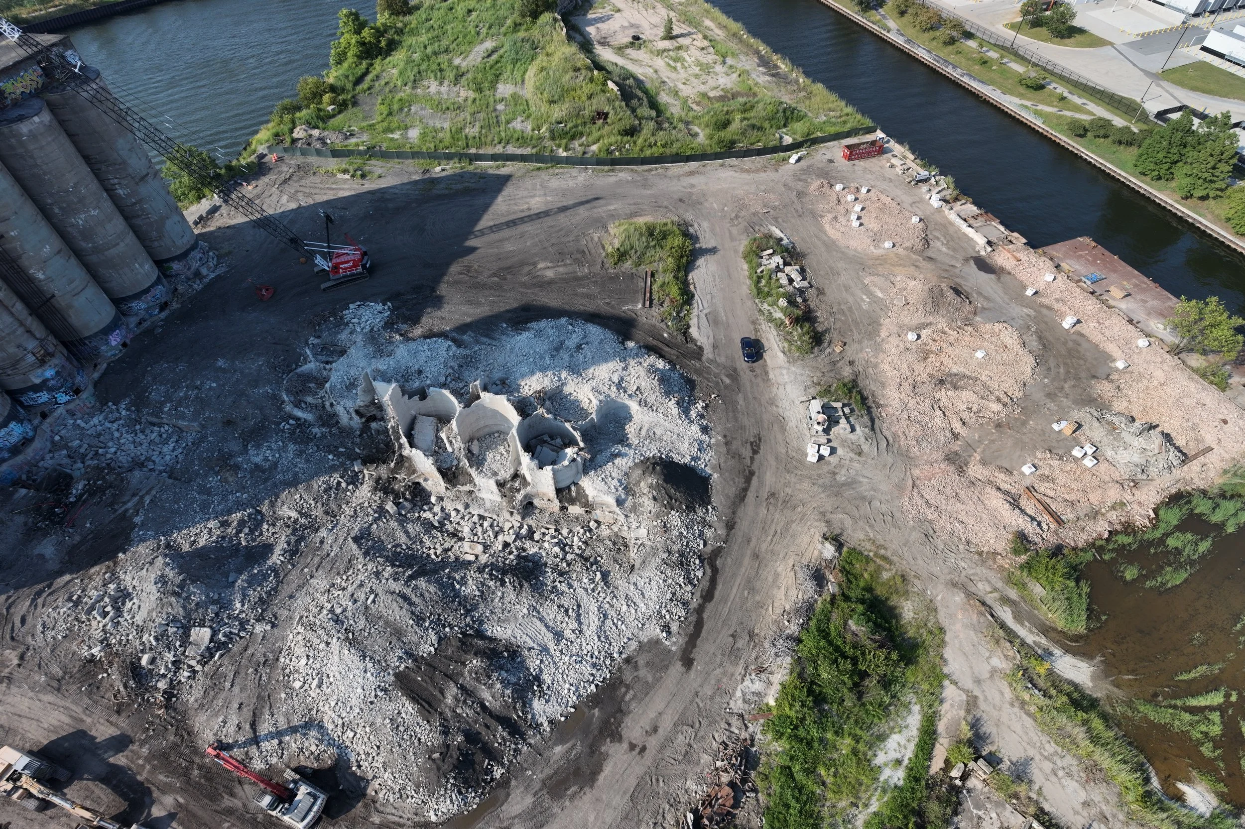 Aug 9: Aerial Views Show Changed Land and Skyline
