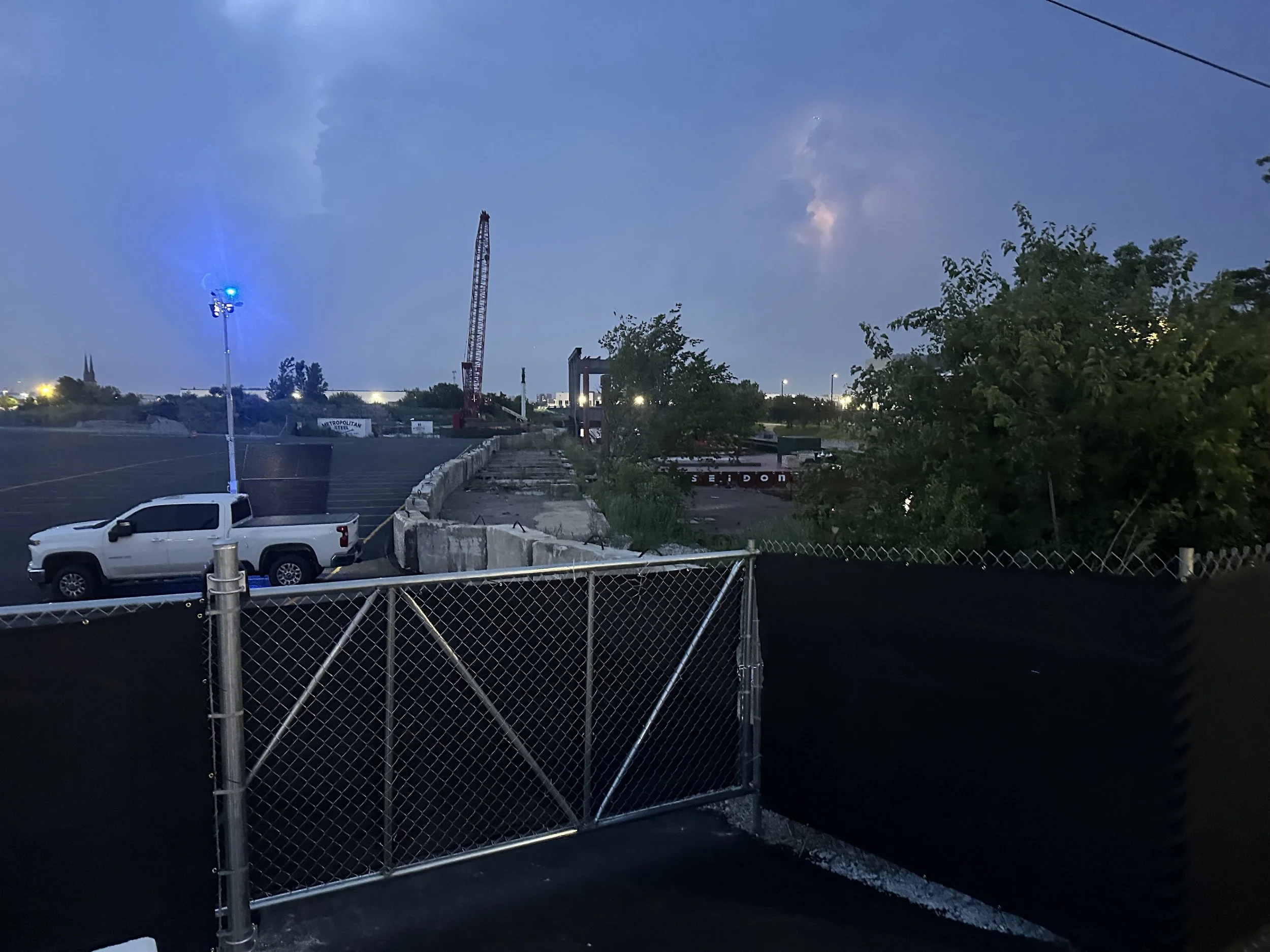 July 2: New Pavement Extended, Gate Added