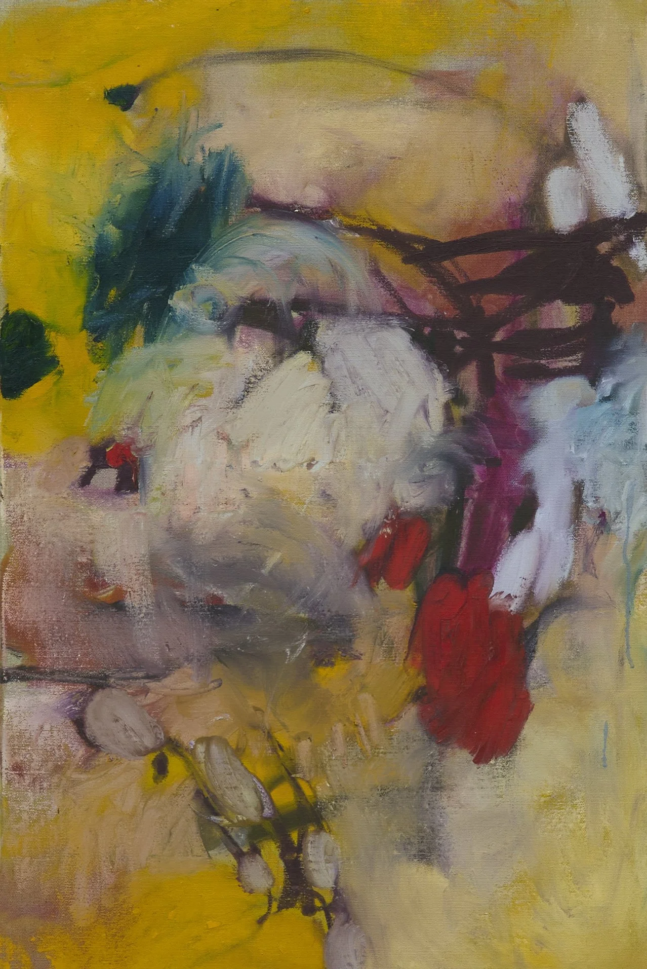UNTOLD II (2025). 80 x 50. Oil, oil stick 