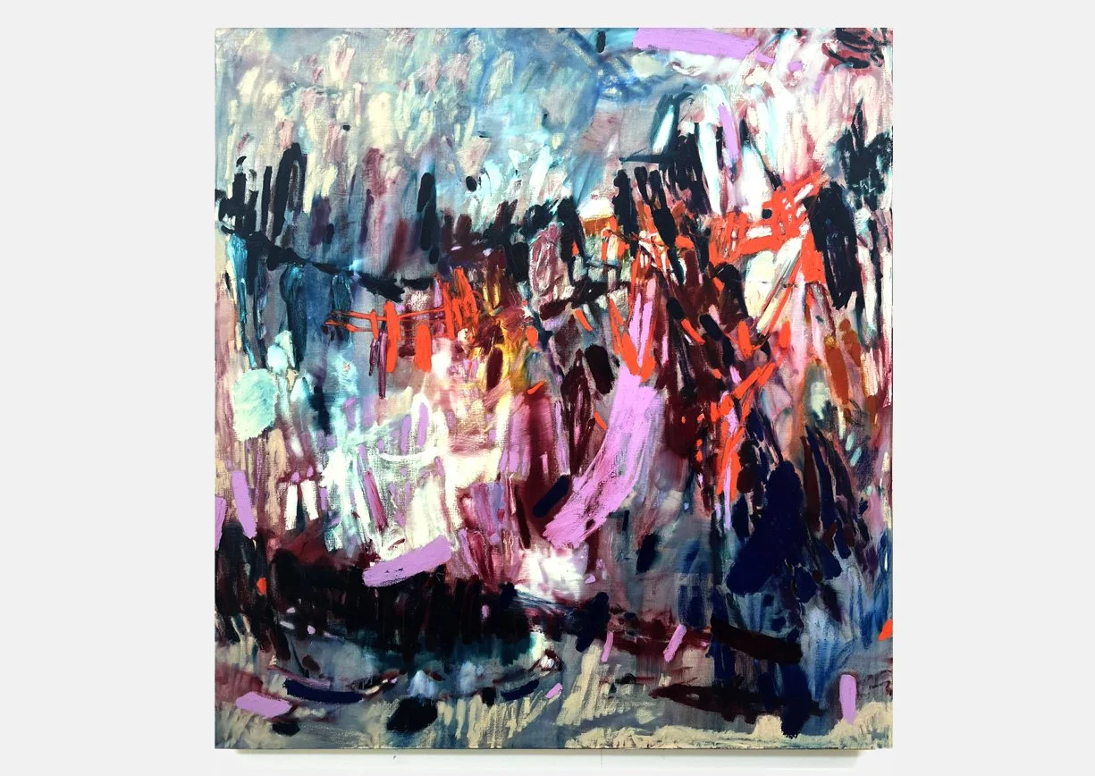 SOFT CREVICE (2026). 200 x 185. Oil, oil stick on linen