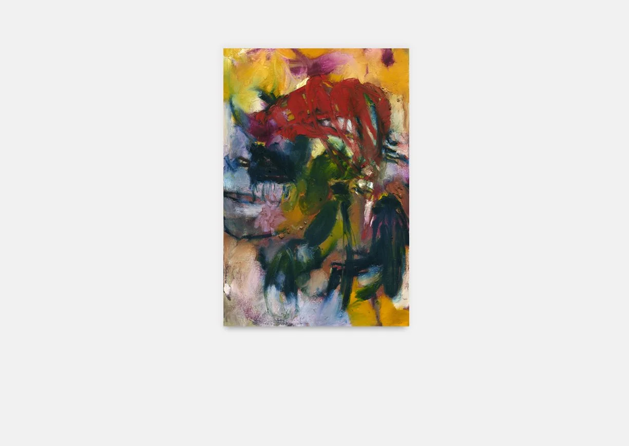 UNTOLD I (2025). 80 x 50. Oil, oil stick on linen