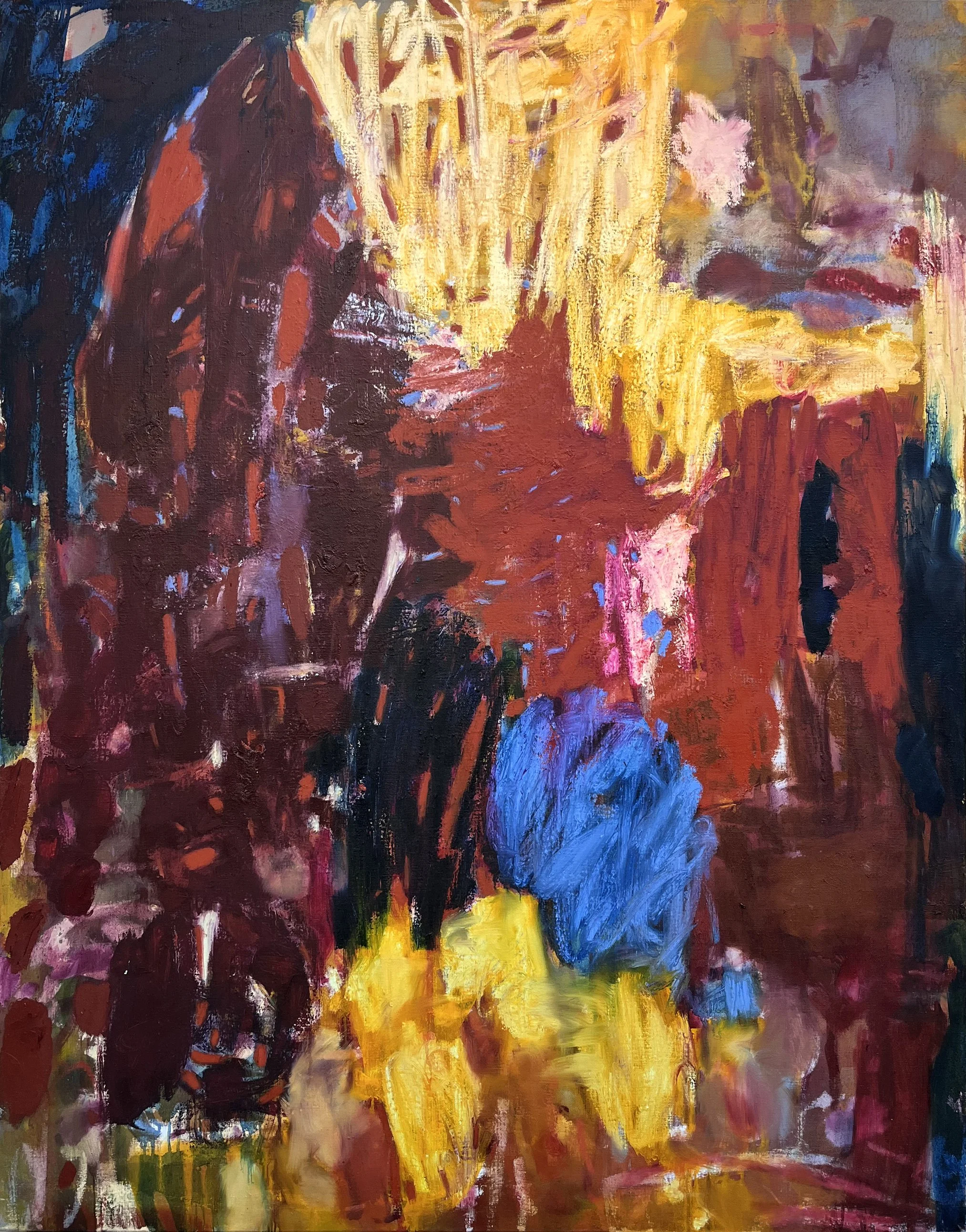 DISSOLVED EMBRACE (2026). 150 x 120. Oil, oil stick.