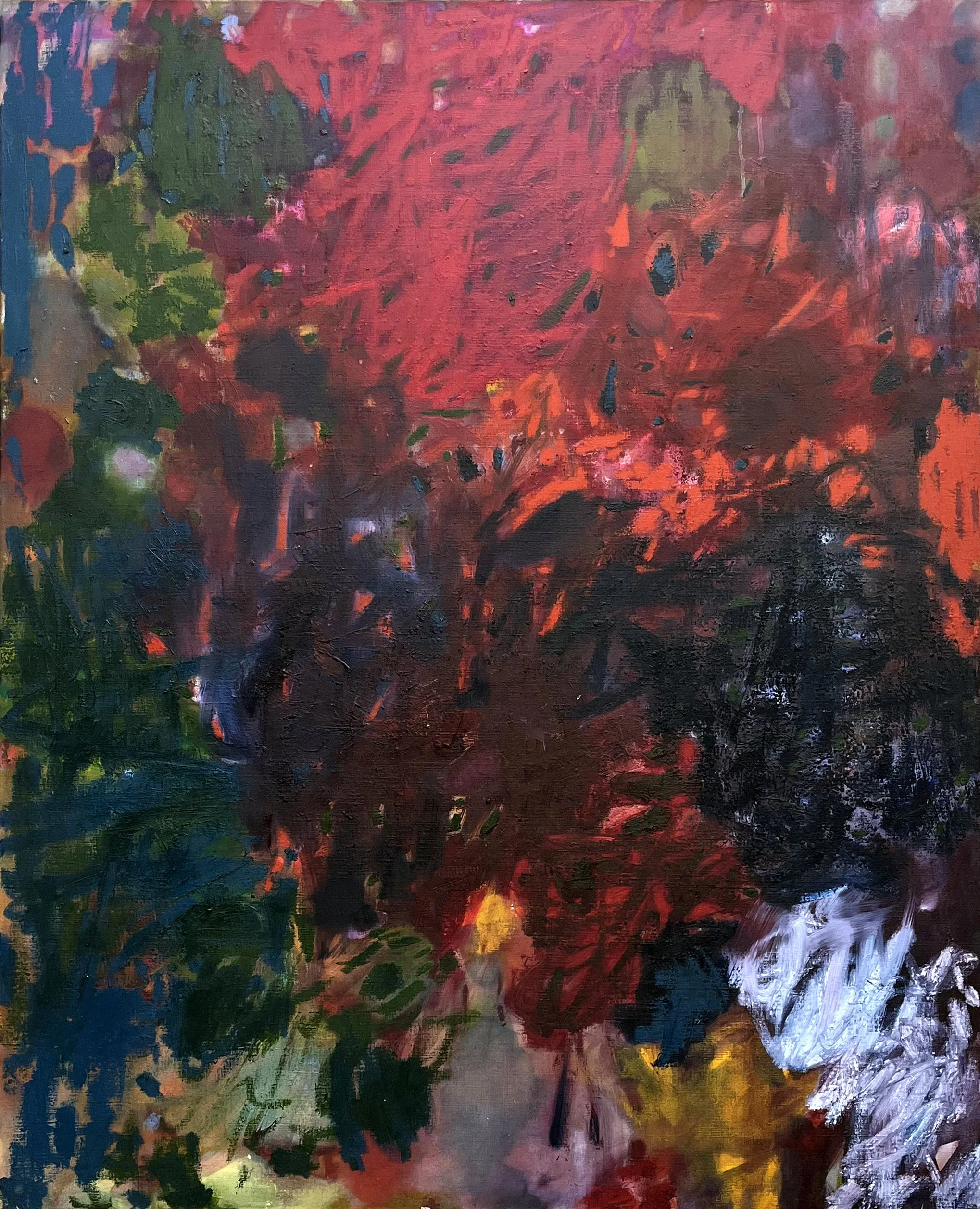 BONE PATH (2026). 150 x 120. Oil, oil stick.