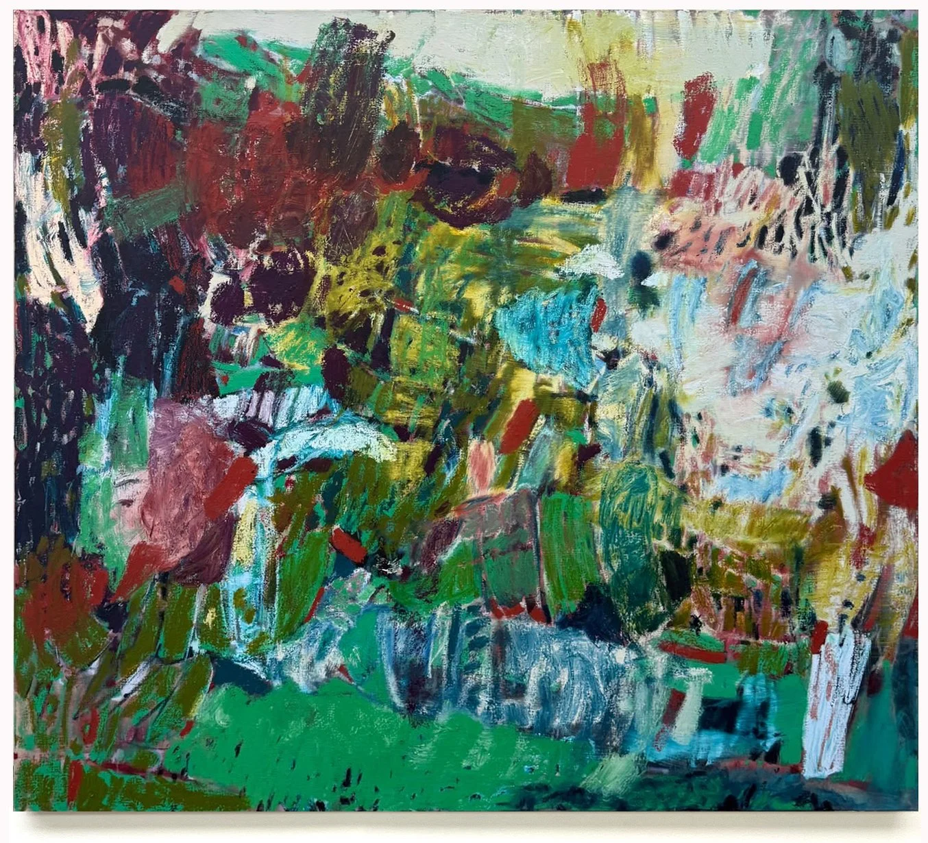 UNDERGROWN (2026). 185 x 200. Oil, oil stick on linen