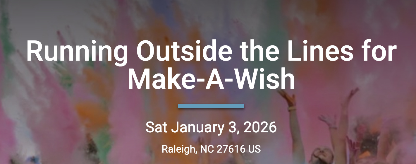 Running Outside The Lines For Make A Wish Foundation