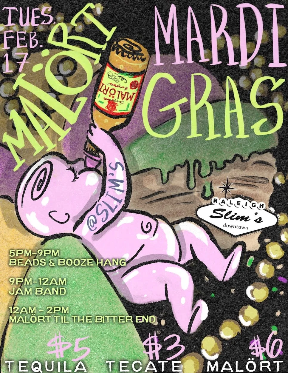 Malort Mardi Gras Party