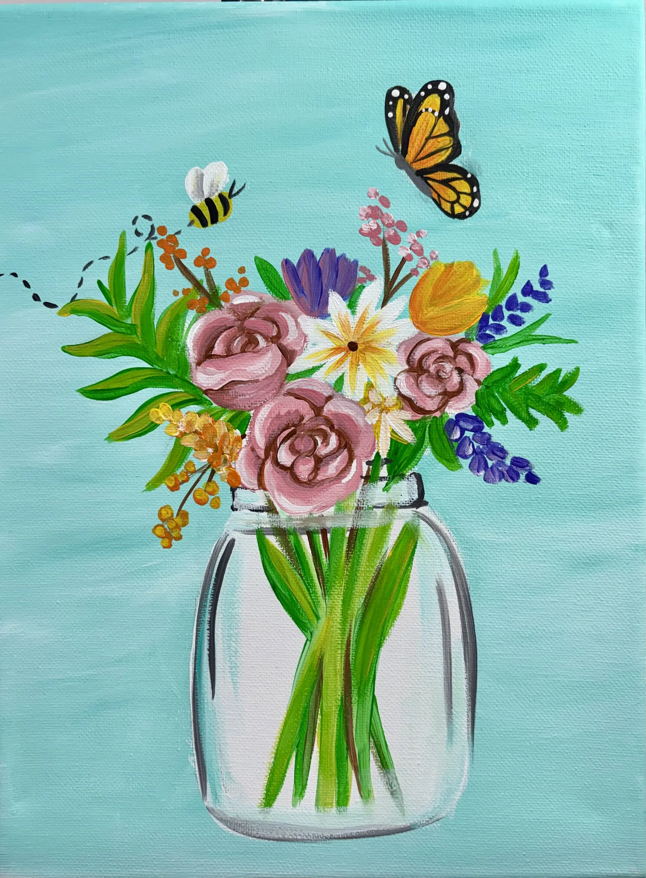 Floral Paint & Sip
