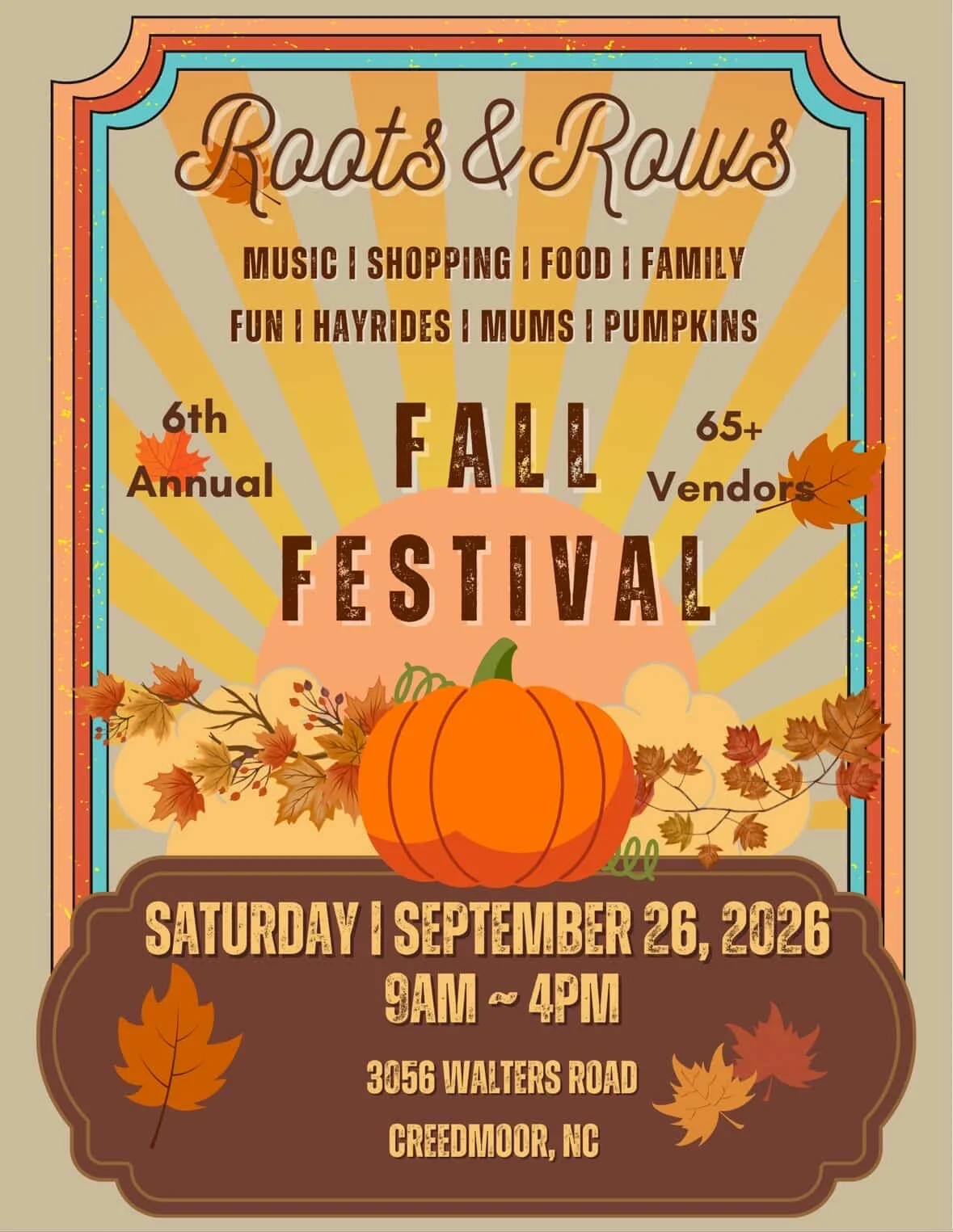 Roots &amp; Rows Fall Festival