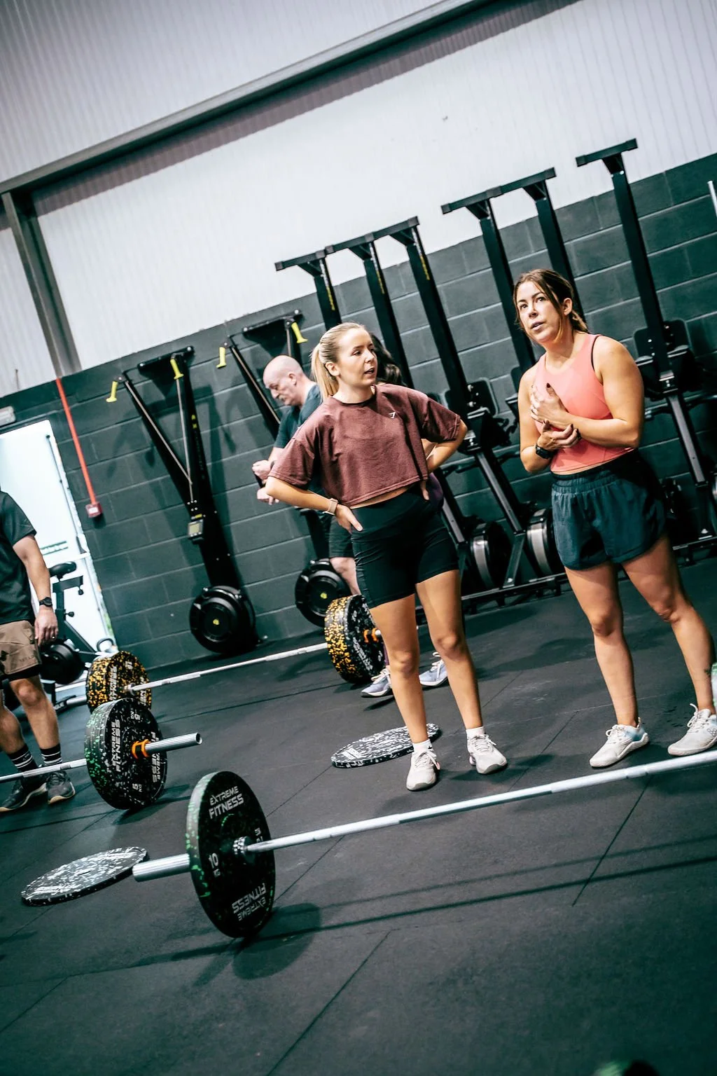 Women talking during a workout at CrossFit Ex Terra