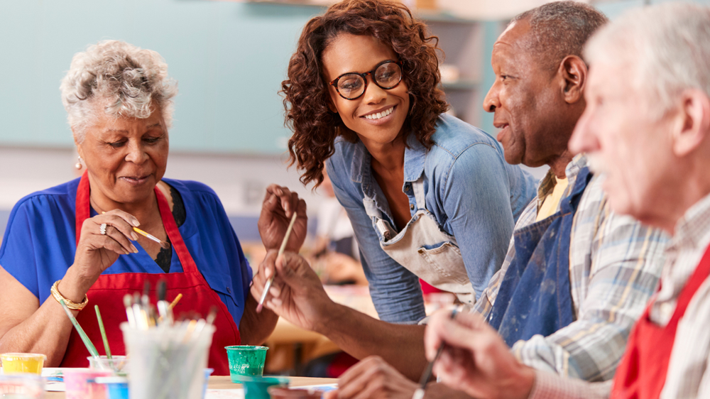 Participants enjoying an LCAP Adult Day Service program
