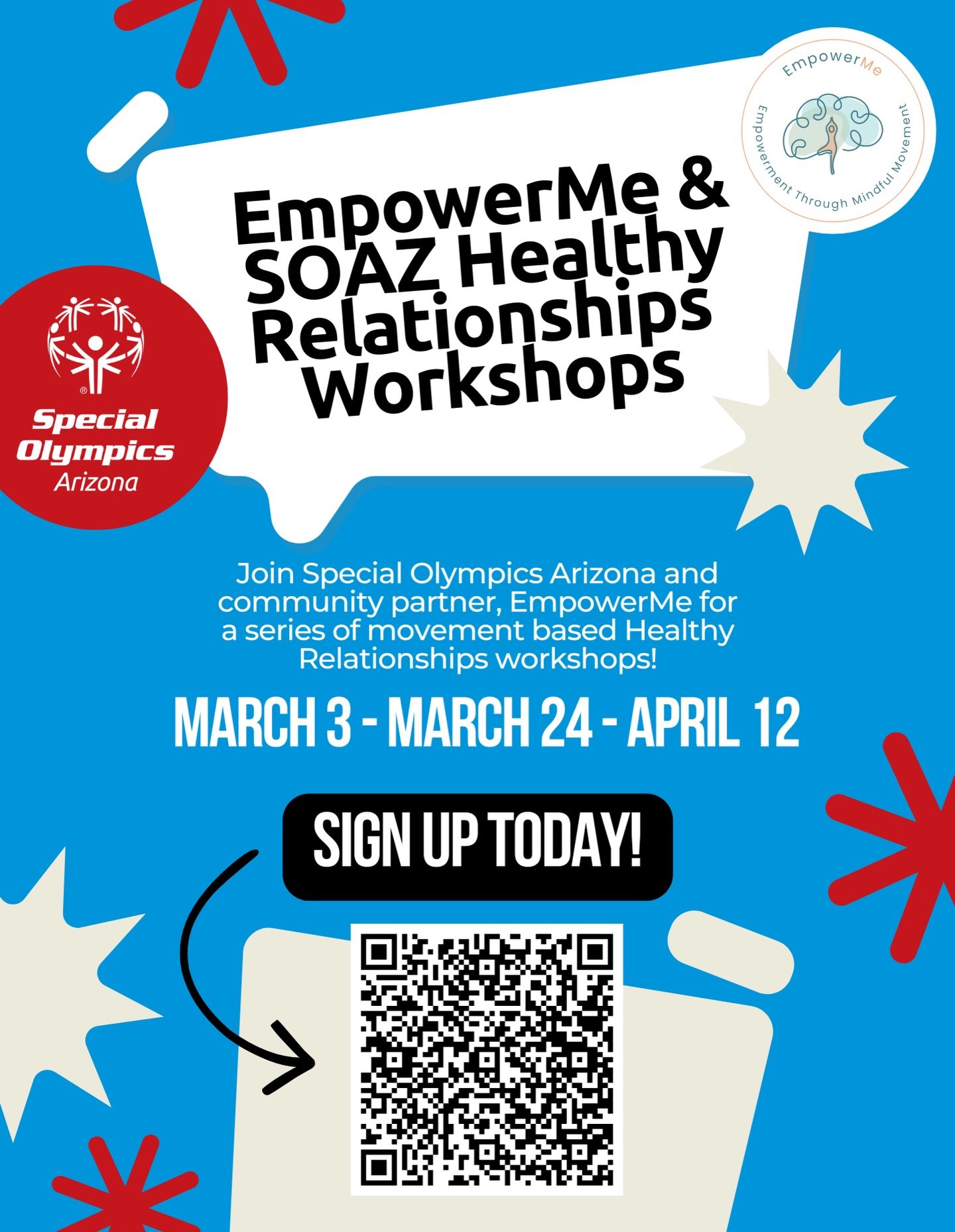 Movement with purpose 💙

We&rsquo;re thrilled to partner with @specialolympicsarizona to offer a series of FREE movement-based Healthy Relationships workshops for adults with intellectual and developmental disabilities.

✨ 3 locations across the Val