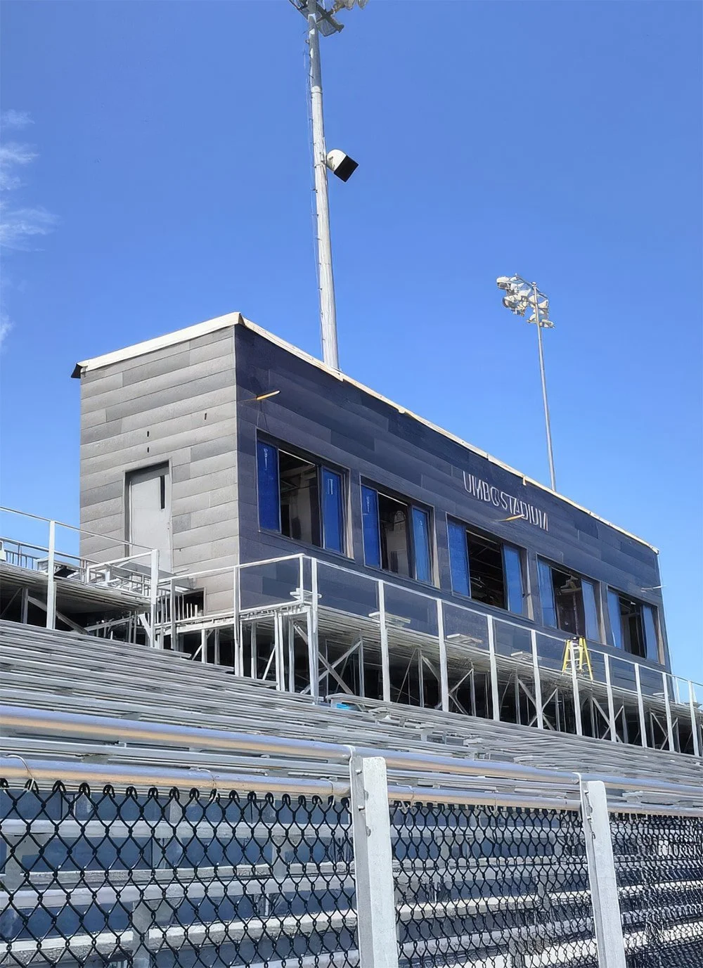 Aluminum Sliding Windows for the UMBC Stadium Press Box
