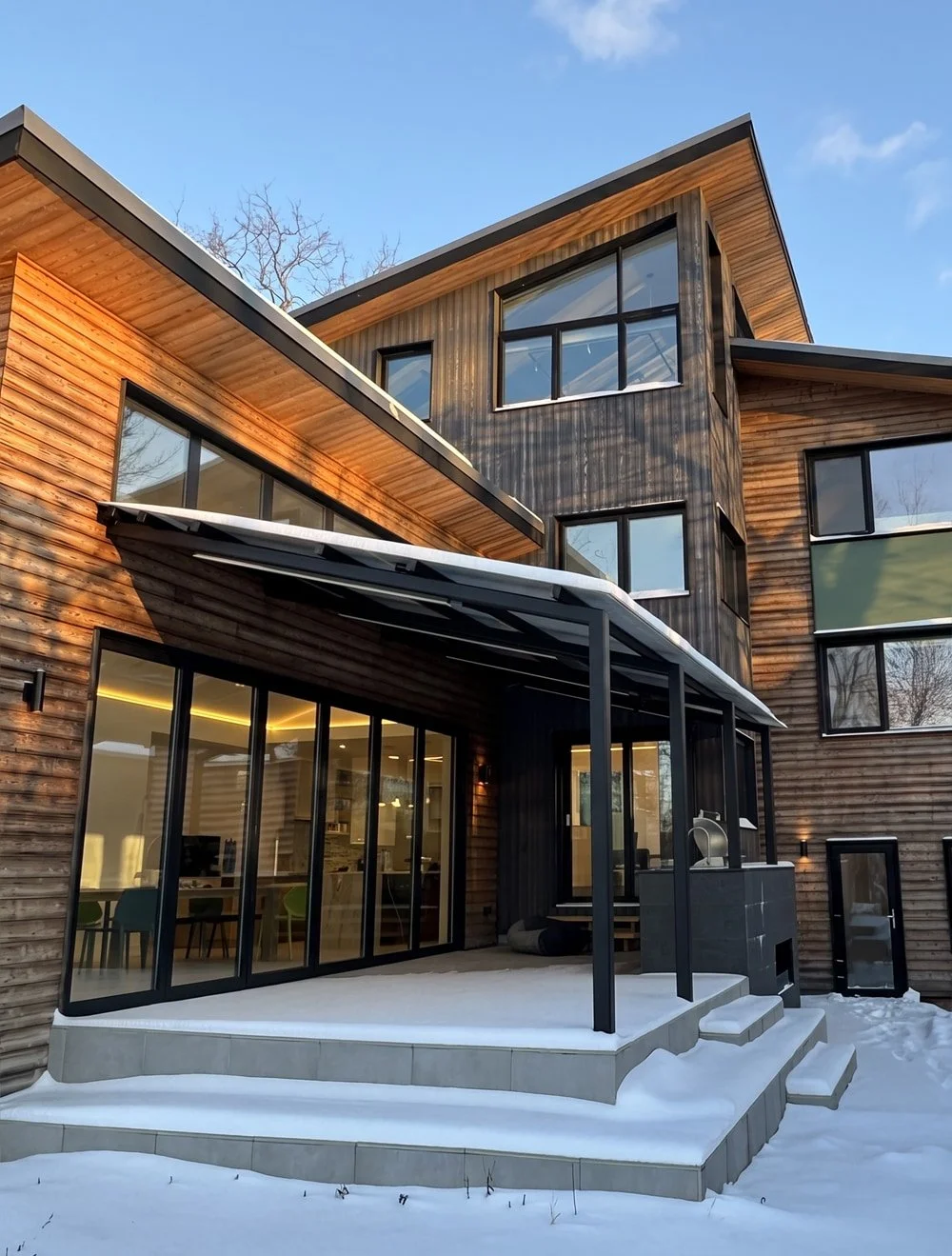 Custom Bi-Fold Doors and Windows for a Modern "Passive House" Home