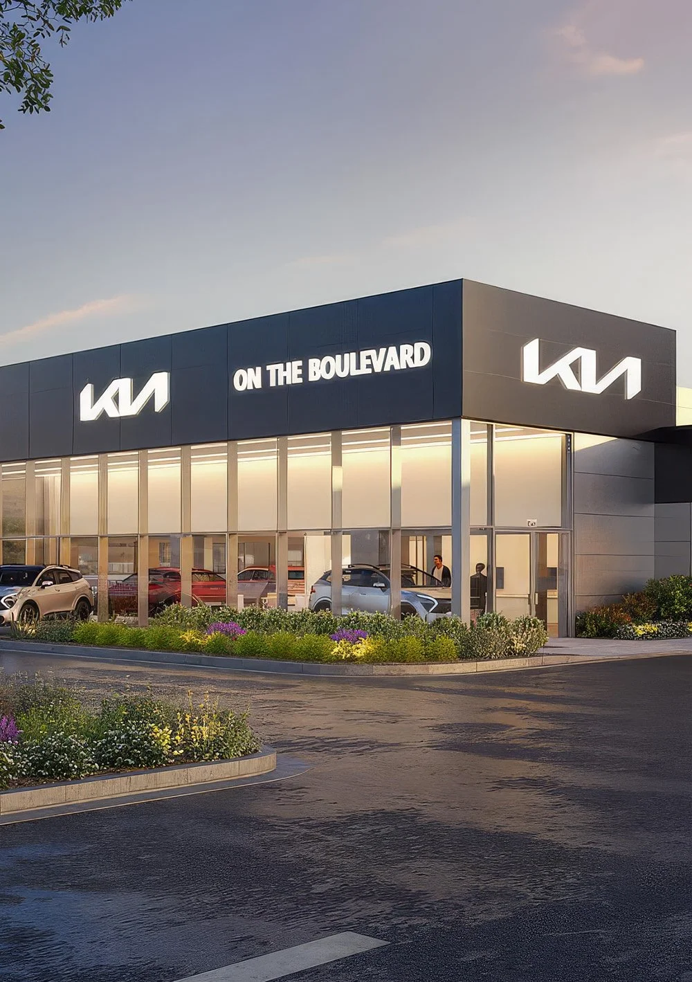 KIA on the Boulevard - DELRAN and ARDMORE Industrial Aluminum Windows