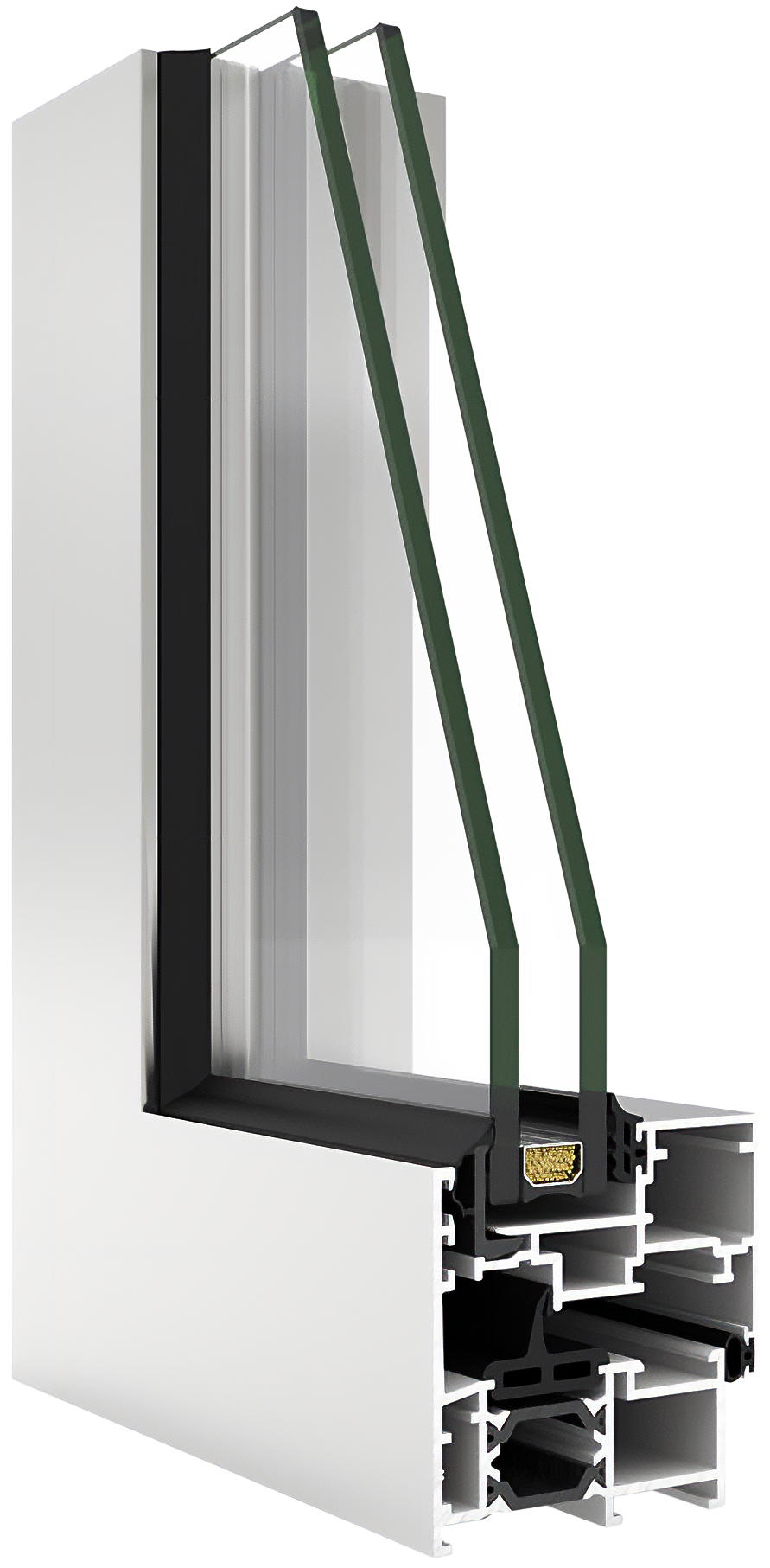 Delran Series 60mm Frame Window System - Industrial and Hidden Sash