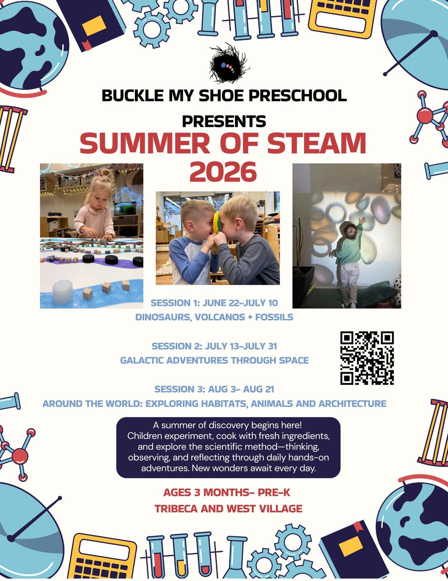 We can&rsquo;t wait for summer! Join us for an amazing summer camp experience. We will be exploring the world of dinosaurs, outer space and the world at large! Feel free to dm with any questions, or reach out to summer@bucklemyshoe.org - happy to hel