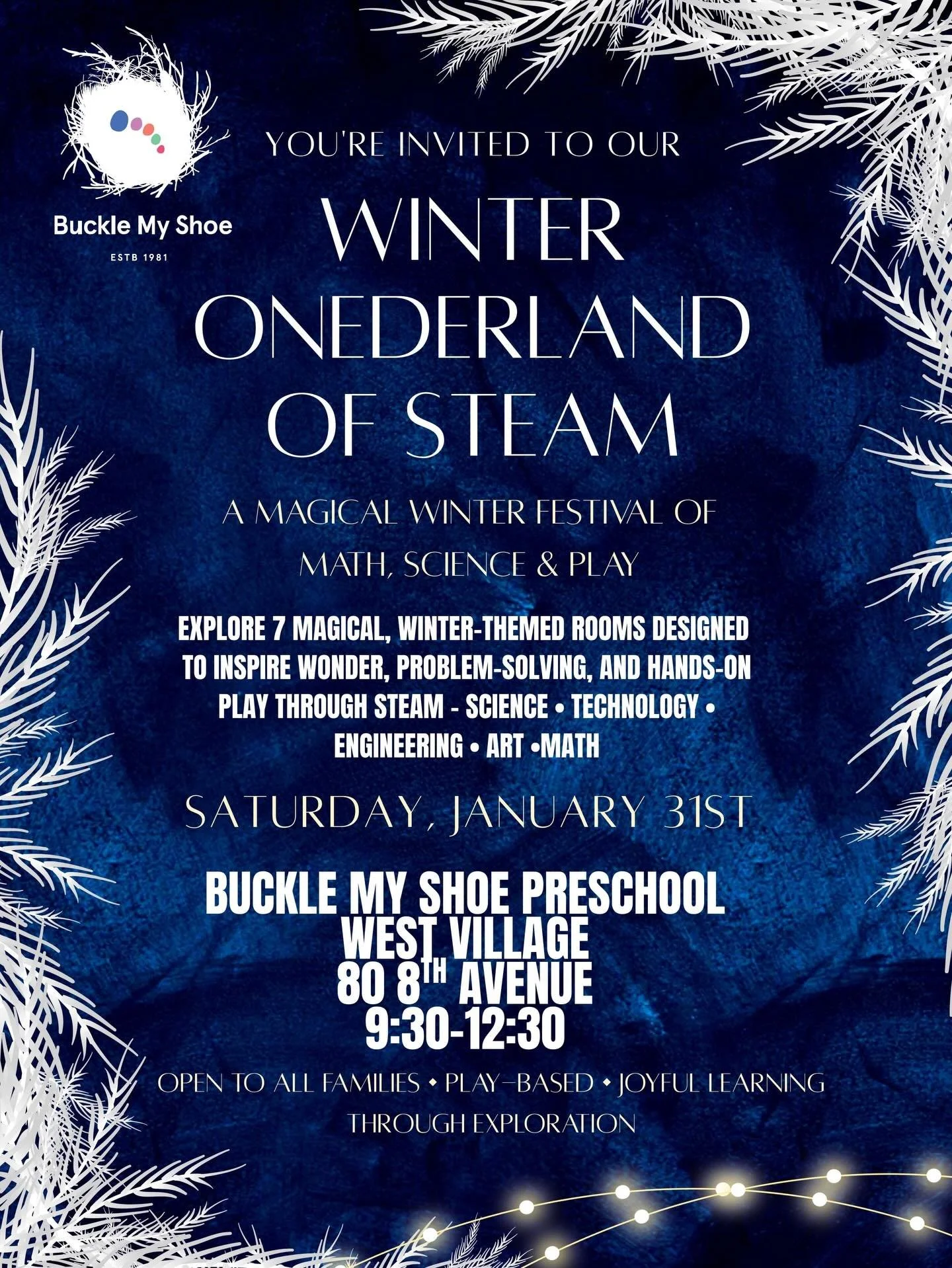 Please join us for an a-math-mazing event at our West Village location! Stay cozy and warm as we explore themes of winter through thoughtfully curated activities for children of all ages. The link to register is in our bio or in our stories! 

DM wit