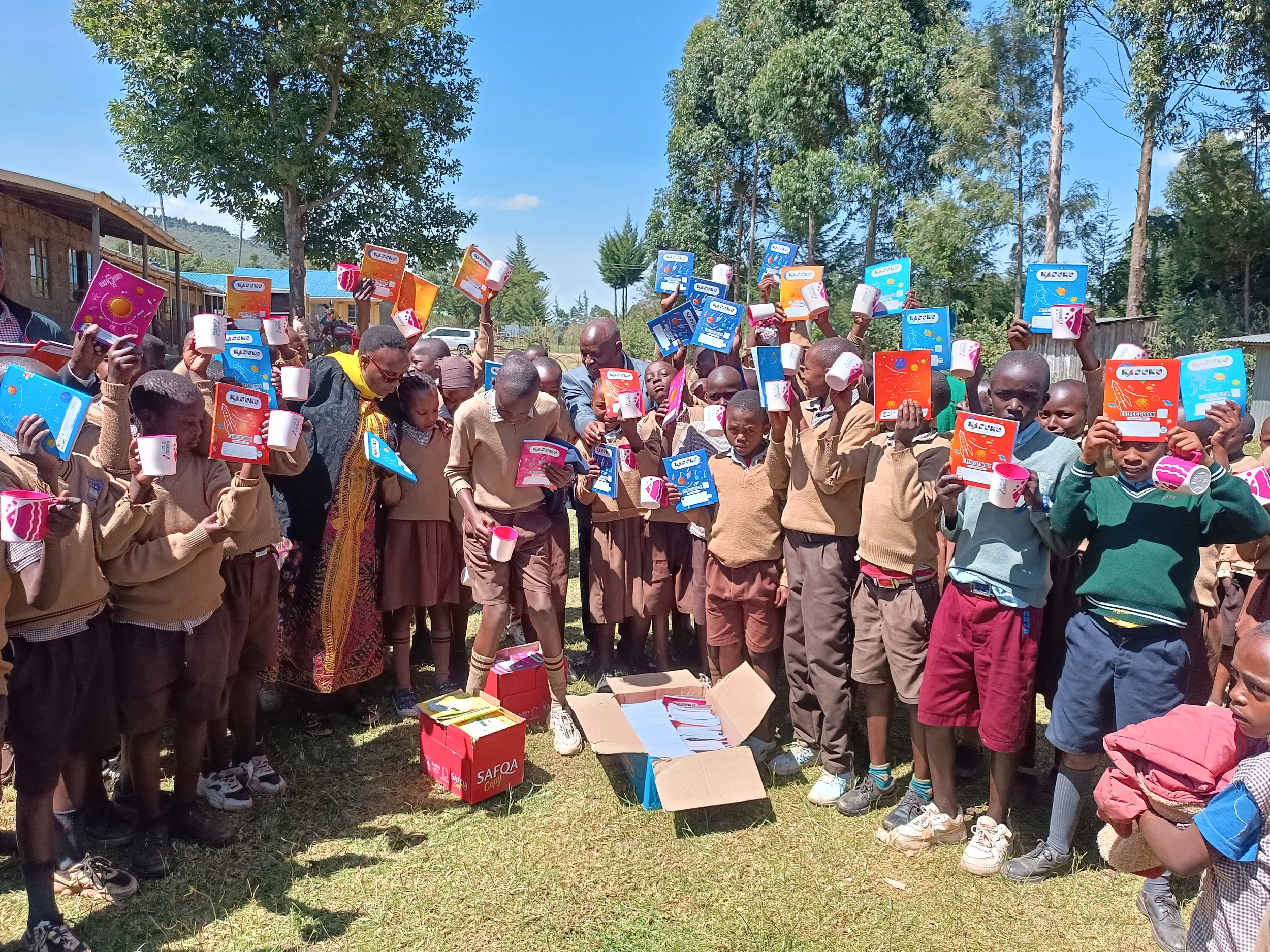 All students receive new workbooks