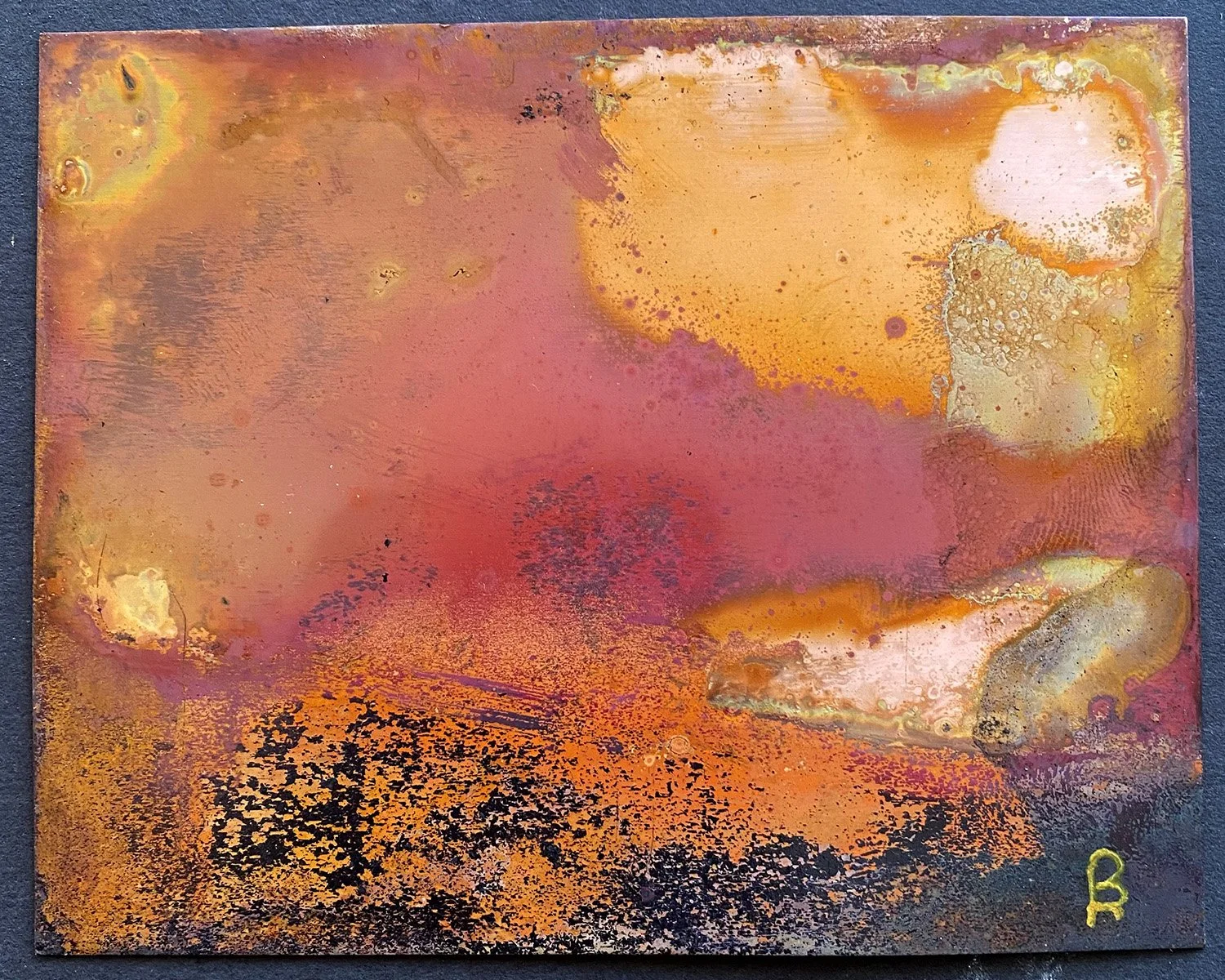 "Copper Study No. 2" 2021 4" x 5" Chemical and heat etching