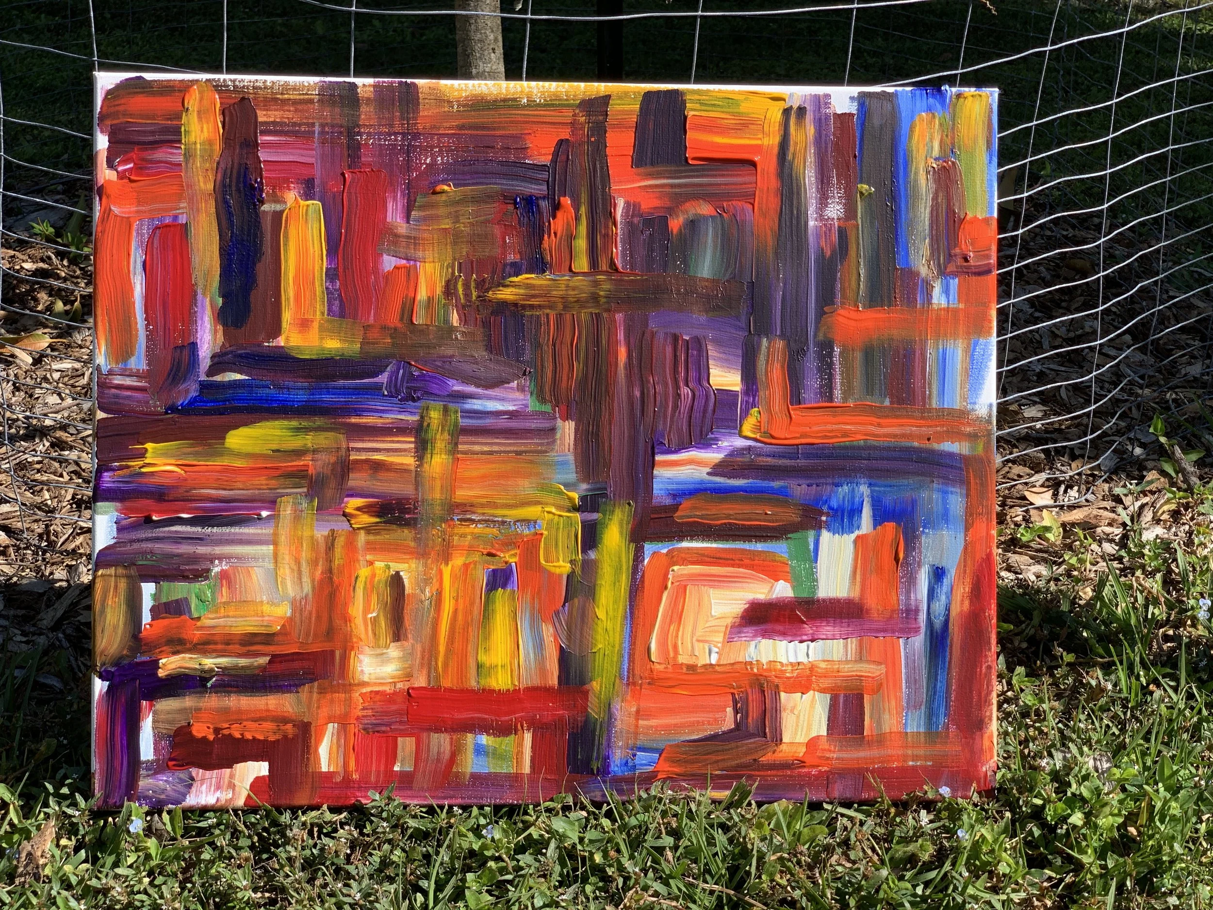 "Sasha's Heaven" 2019 20" x 16" Acrylic on canvas