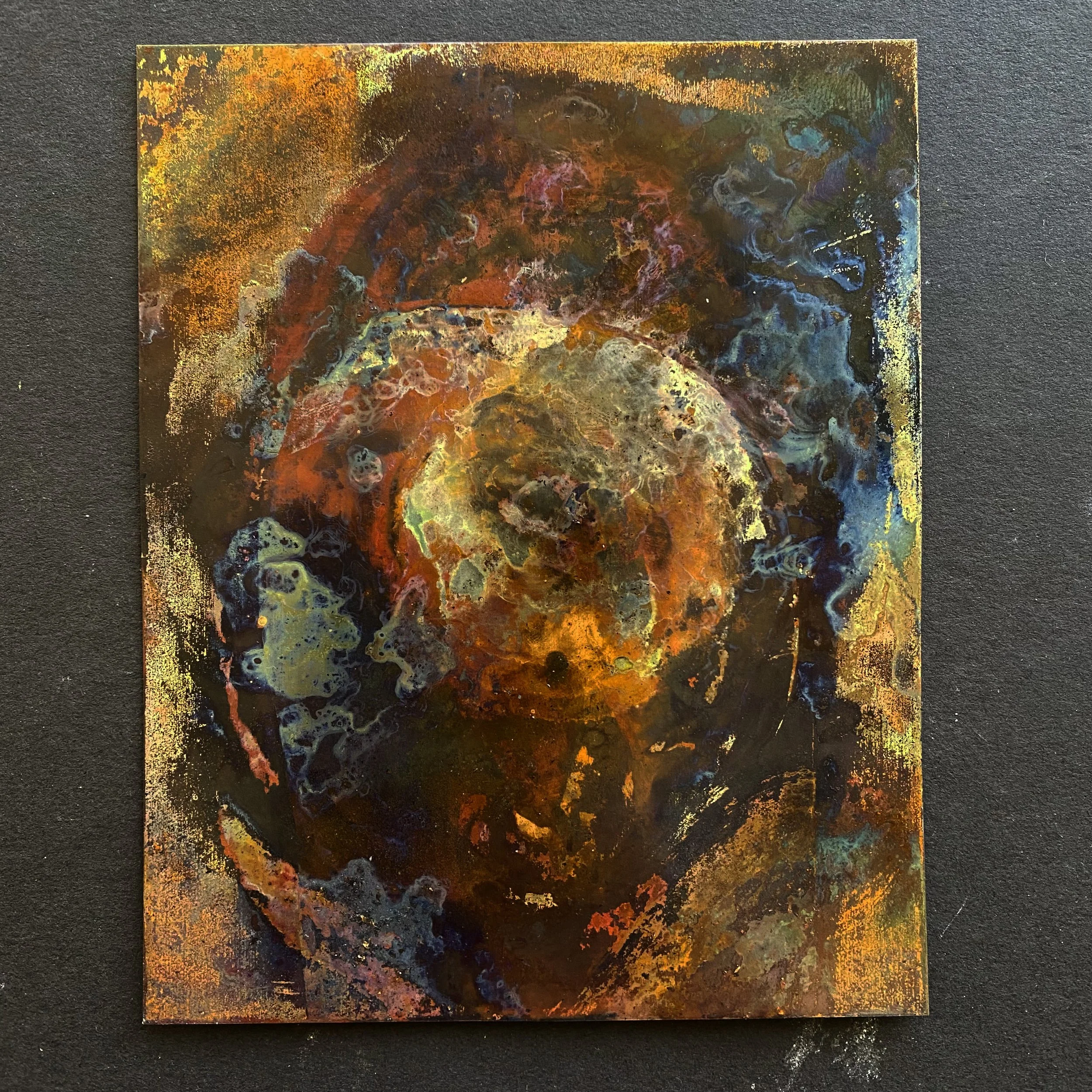 "Copper Study No. 1" 2021 Chemical etching on copper