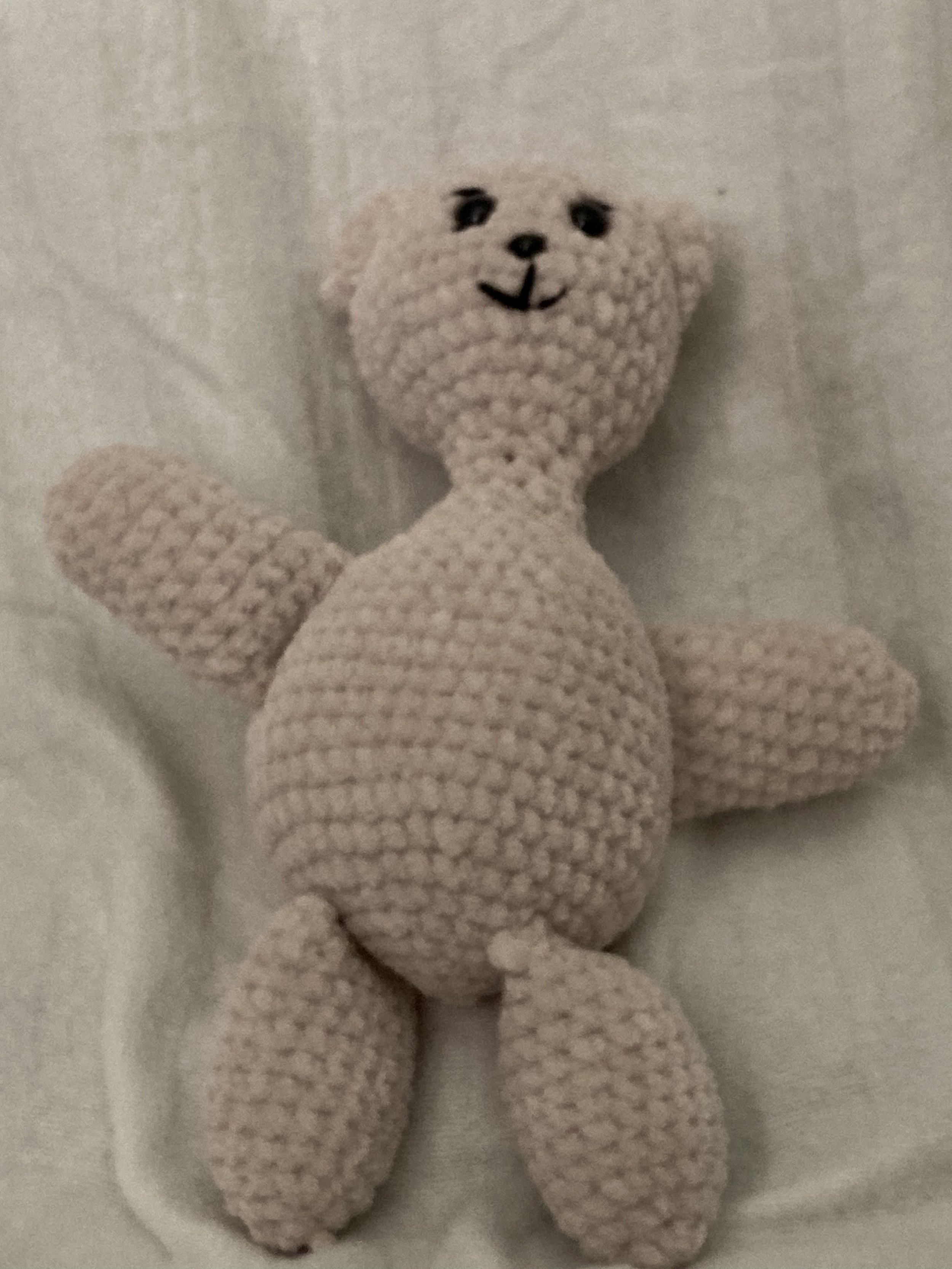 Small cream teddy bear