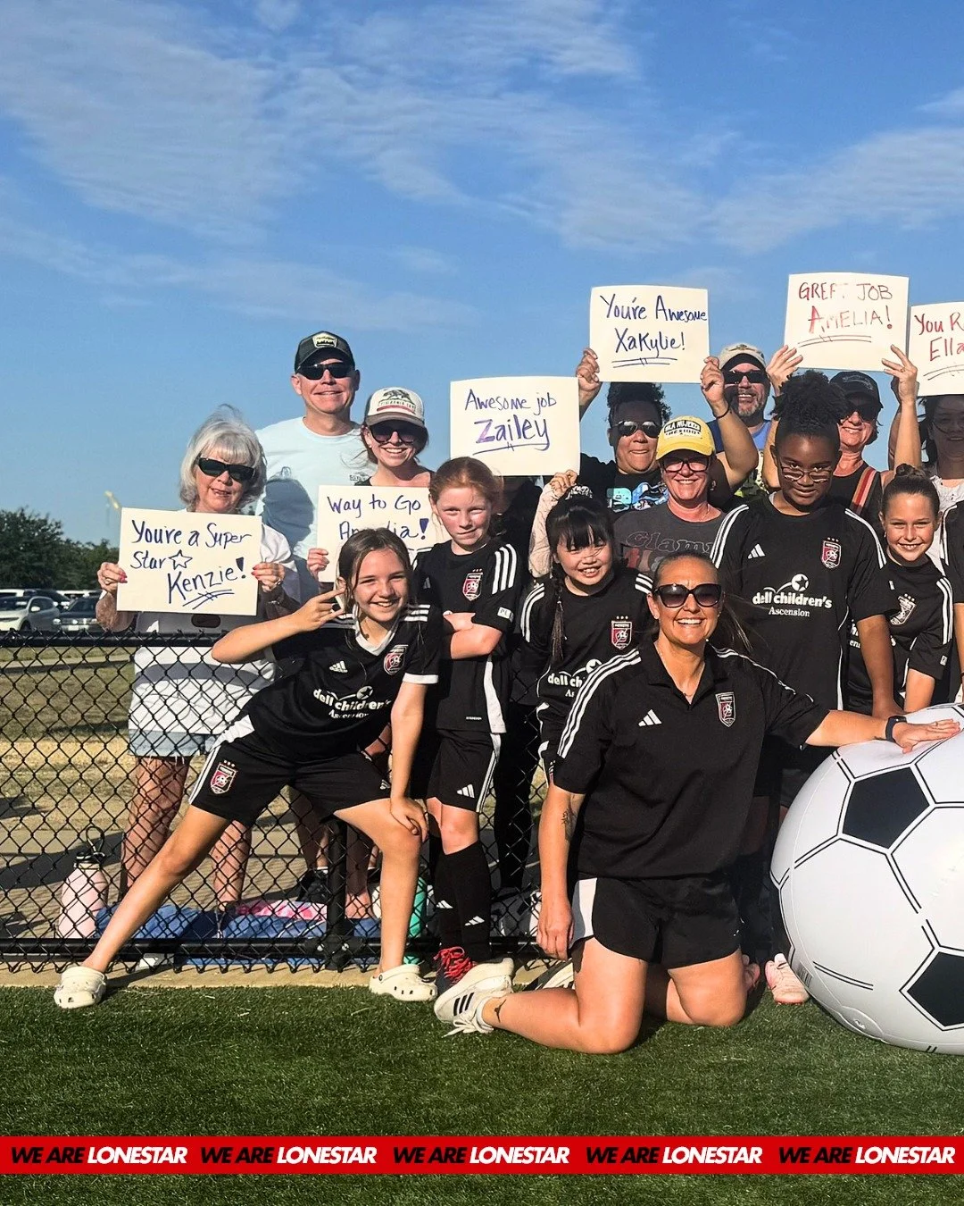 #ThrowbackThursday to the U10 Netherland Girls (and fans) taking the field! Our Lonestar fam makes it all worth it! 📣👏 #WeAreLonestar #GirlsSoccer