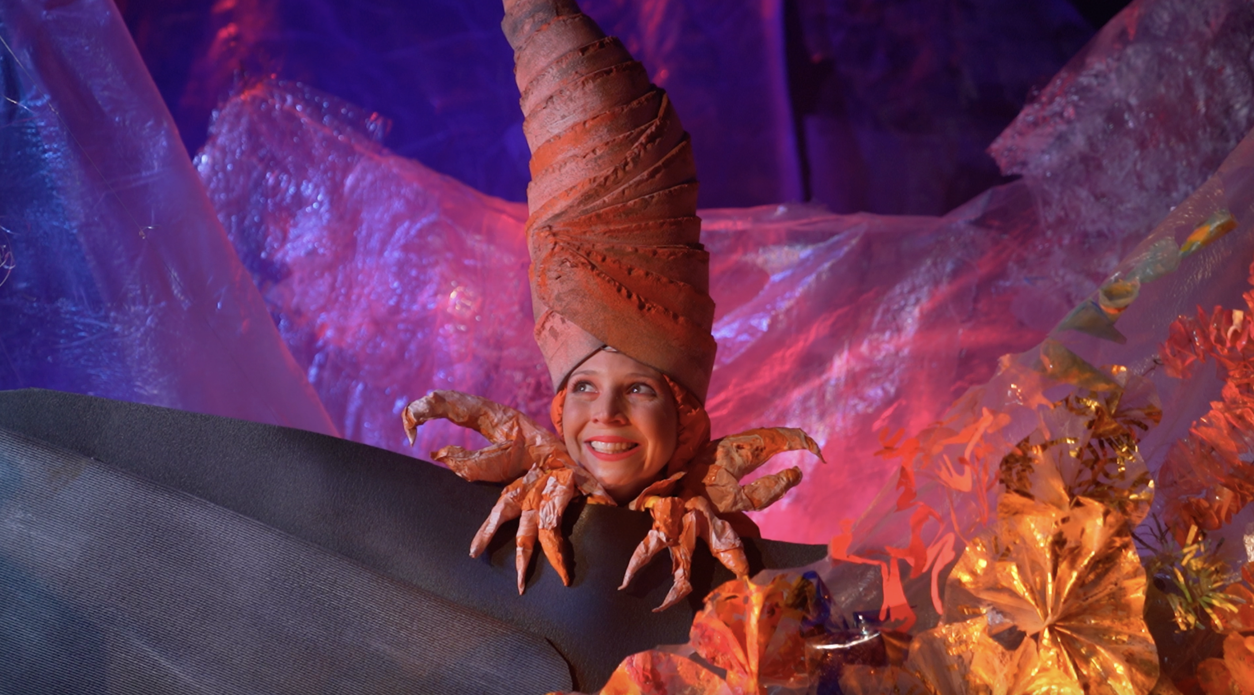 Crab and set made from plastic waste .png