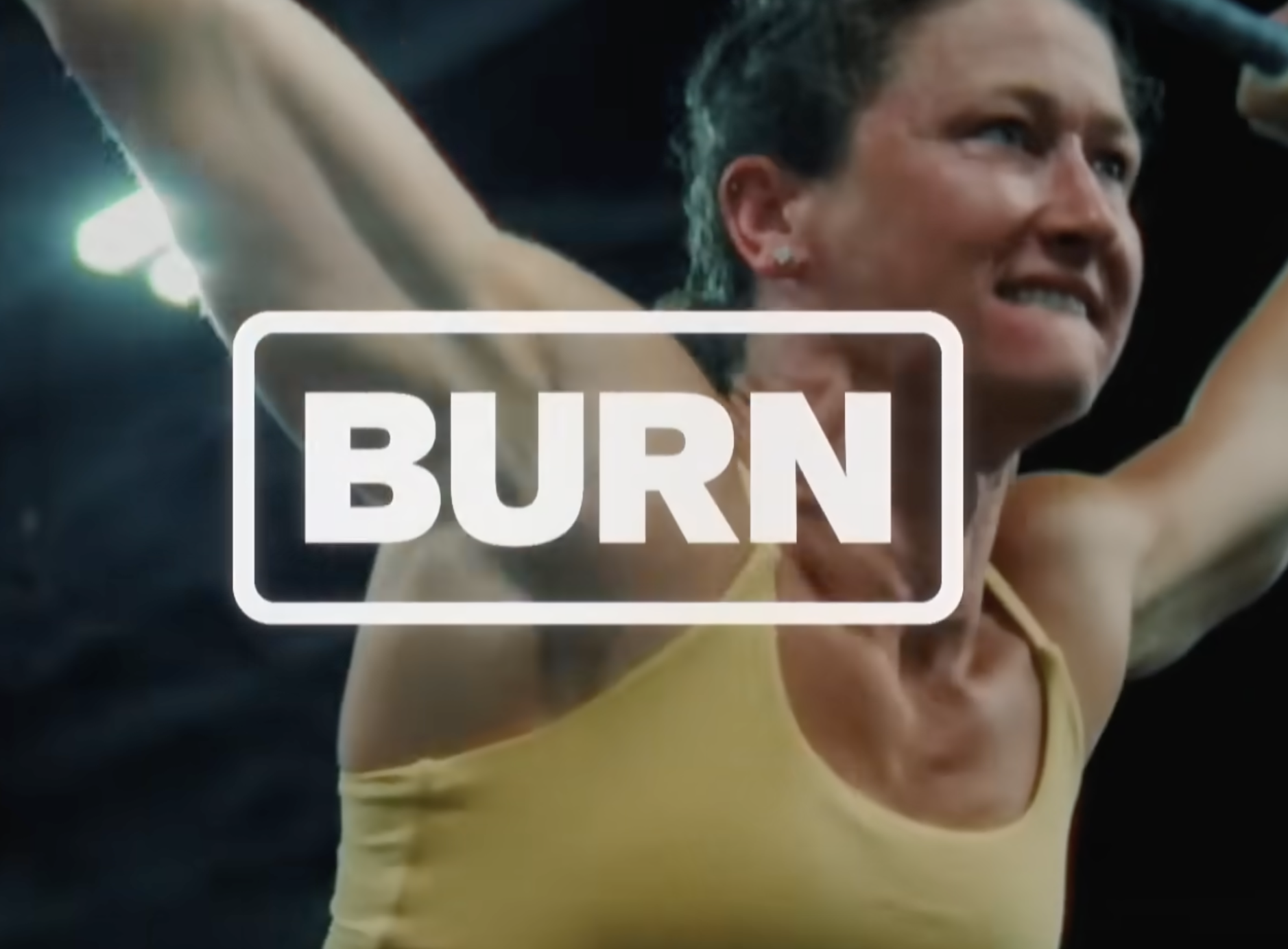 Yeti's four letter storytelling marketing campaign clip with athlete and the word burn