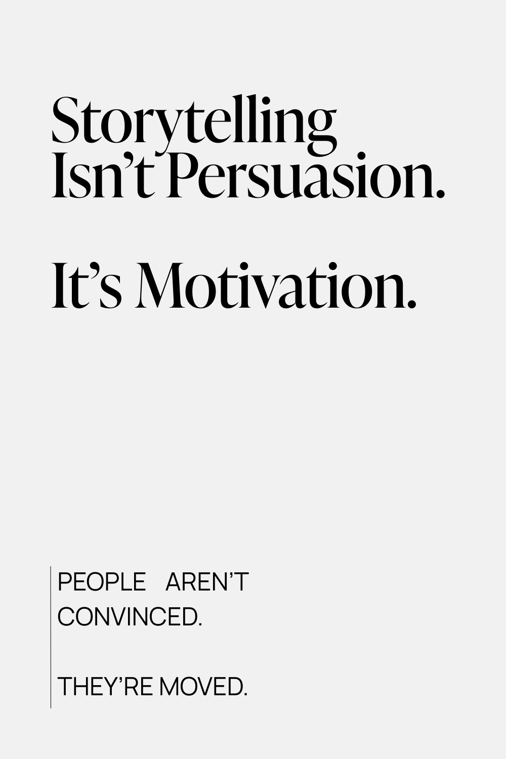 graphic about storytelling for sales for people who hate selling