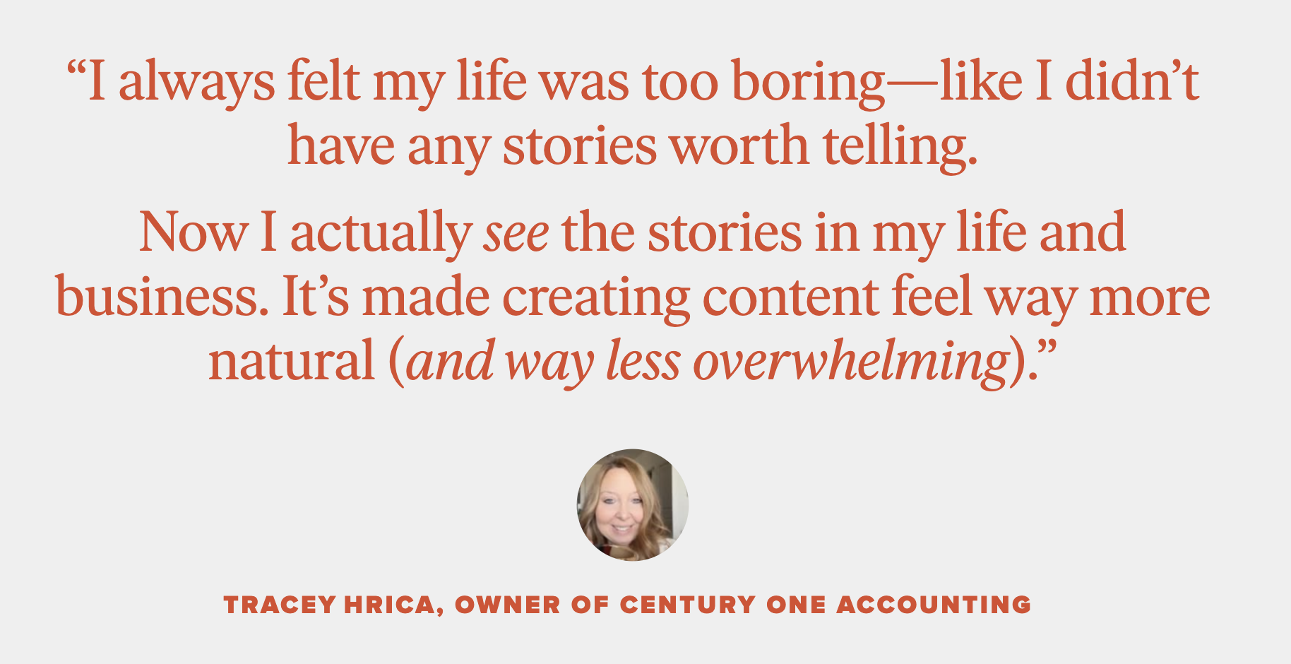 micro storytelling guide testimonial
