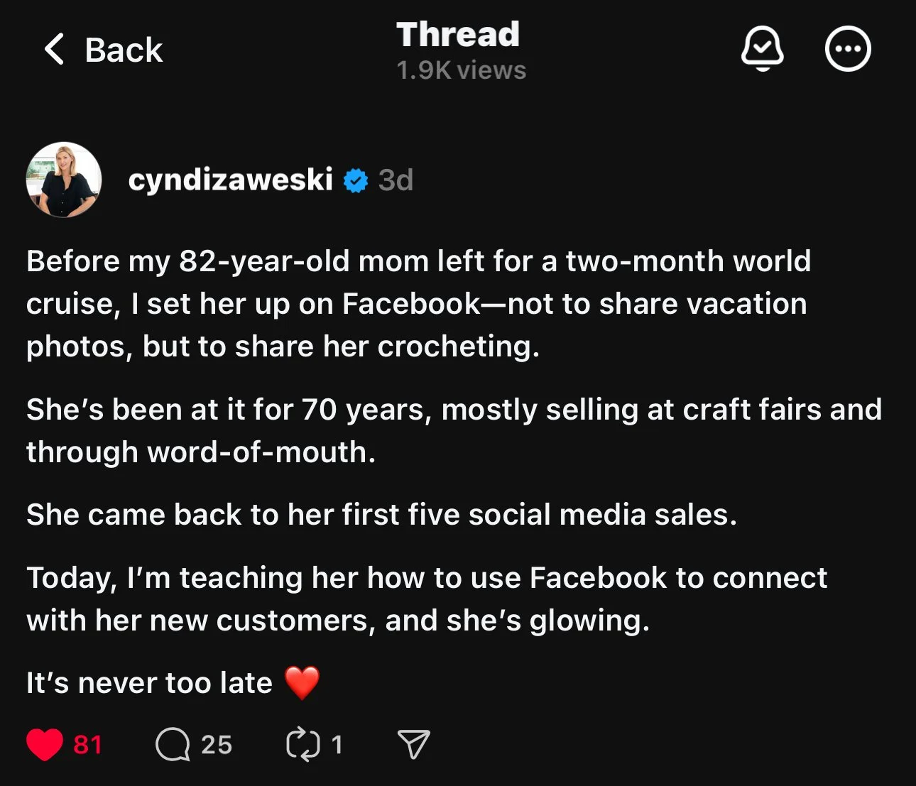 personal brand storytelling example