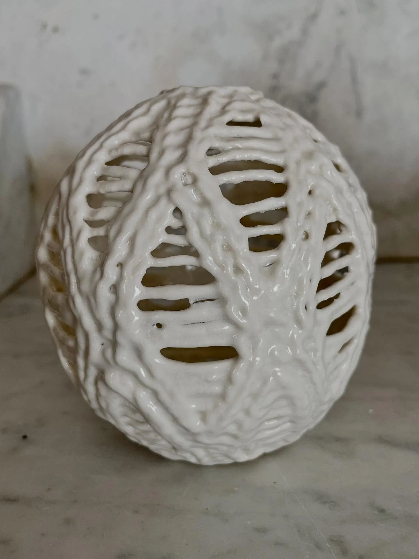 ✨ New Collection of work coming in September ✨ 
✨ Knitted Porcelain ✨ 
.
Nothing lasts forever. That doesn&rsquo;t mean we shouldn&rsquo;t cherish every breath. Every day that we&rsquo;re given. 🧶 
.
[details for makers] cotton yarn (always harveste