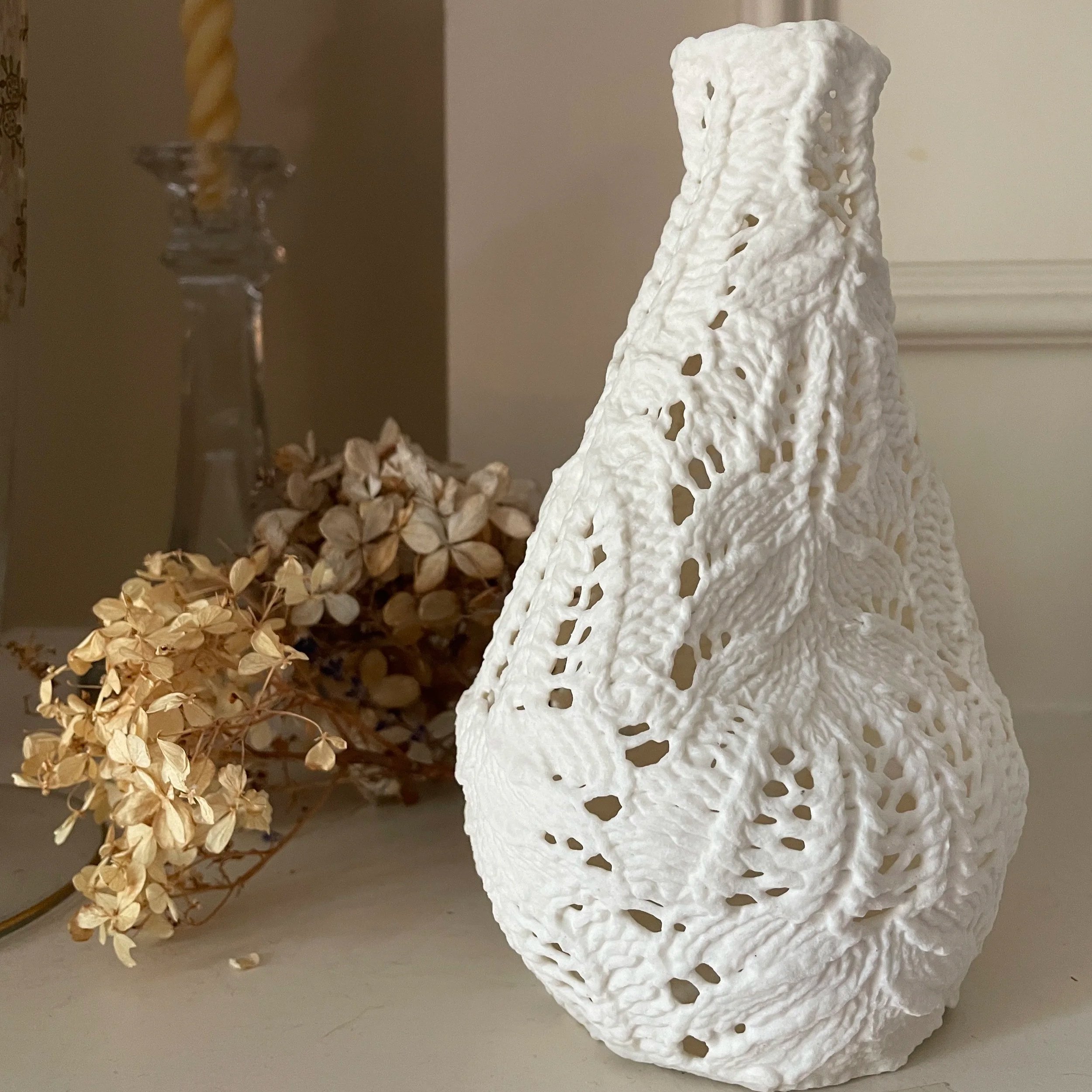 Lace Porcelain 6 ~vase~