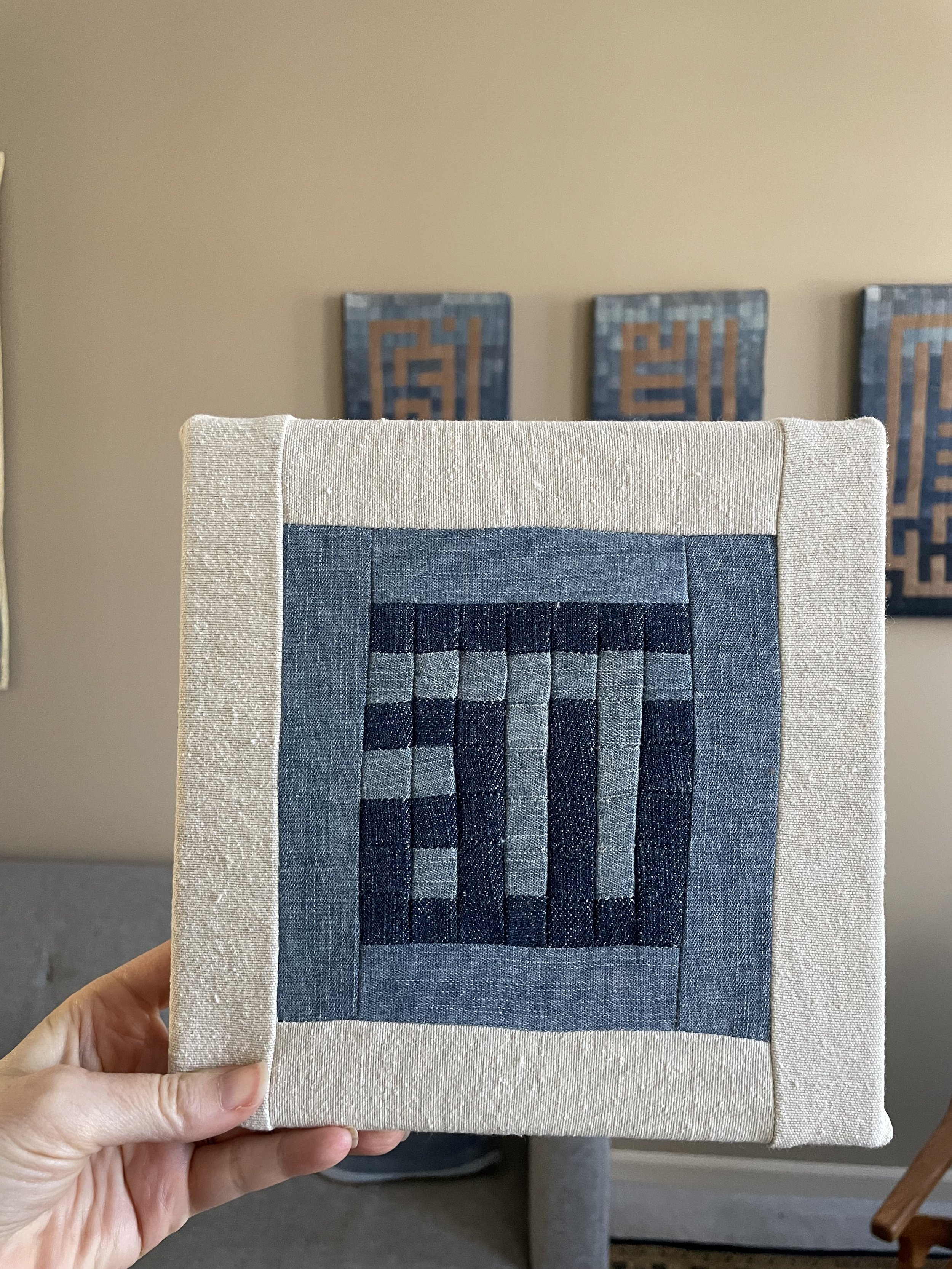 Kufic Allah in Denim