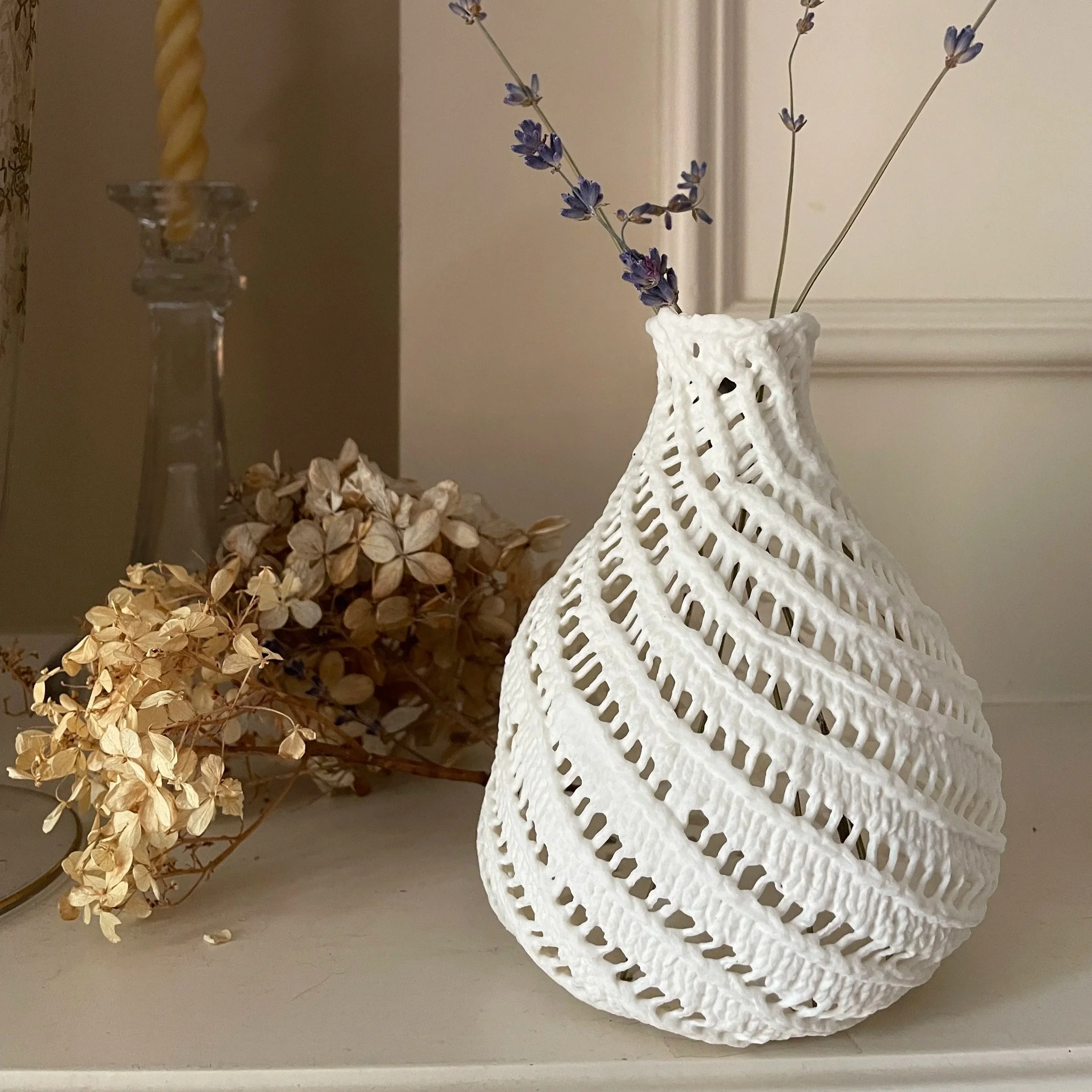 Lace Porcelain 4 ~vase~