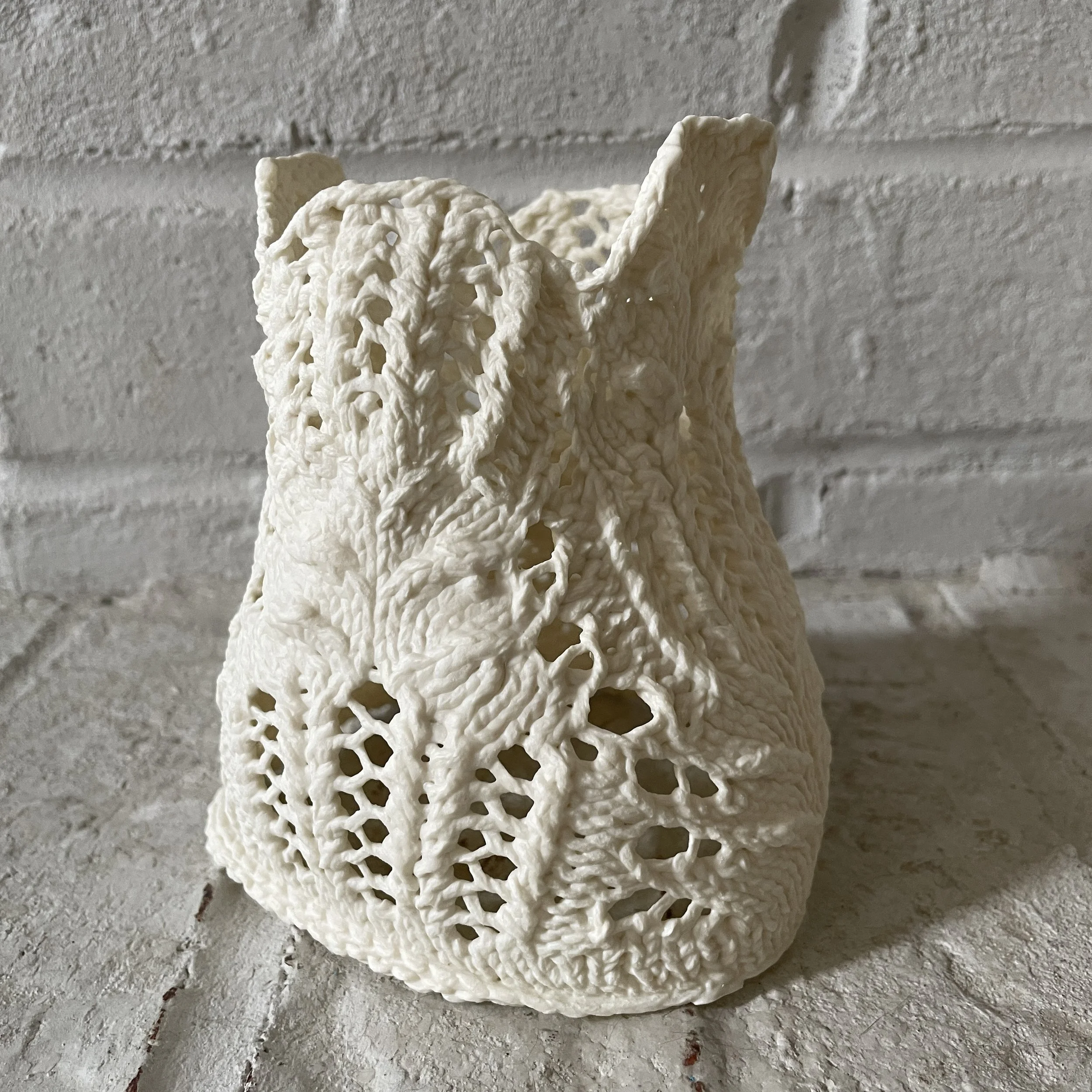 Knitted Lace Porcelain 2 ~votive~