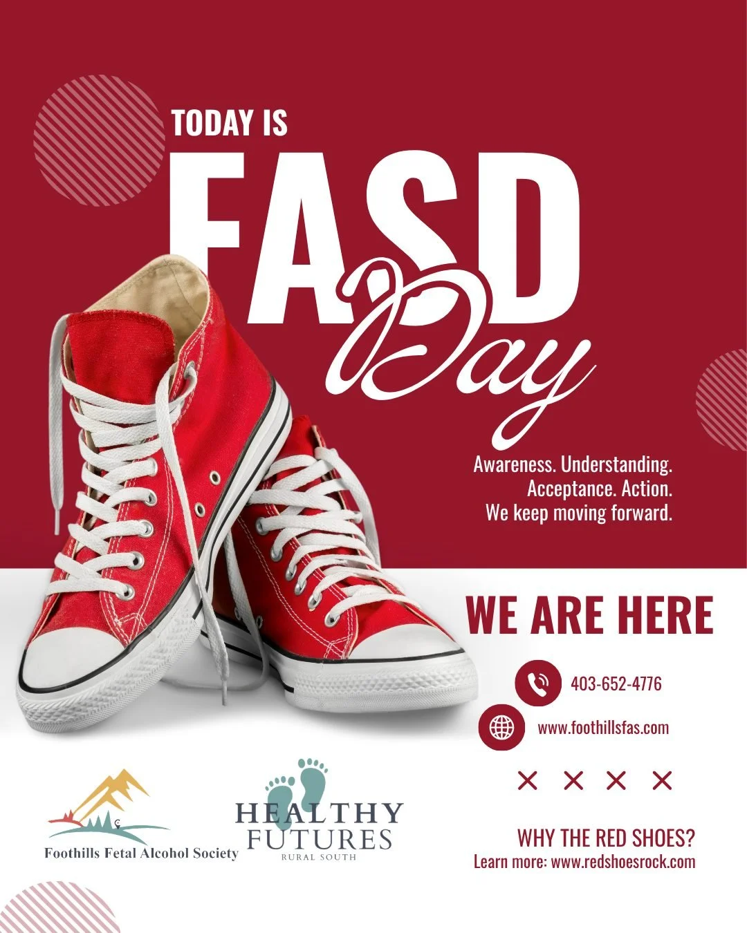 TODAY IS FASD DAY.

September 9 is the 9th day of the 9th month, chosen in recognition of the nine months of pregnancy and as a reminder of the importance of supporting healthy pregnancies.

Part of that work begins before a baby is born.

Through ou