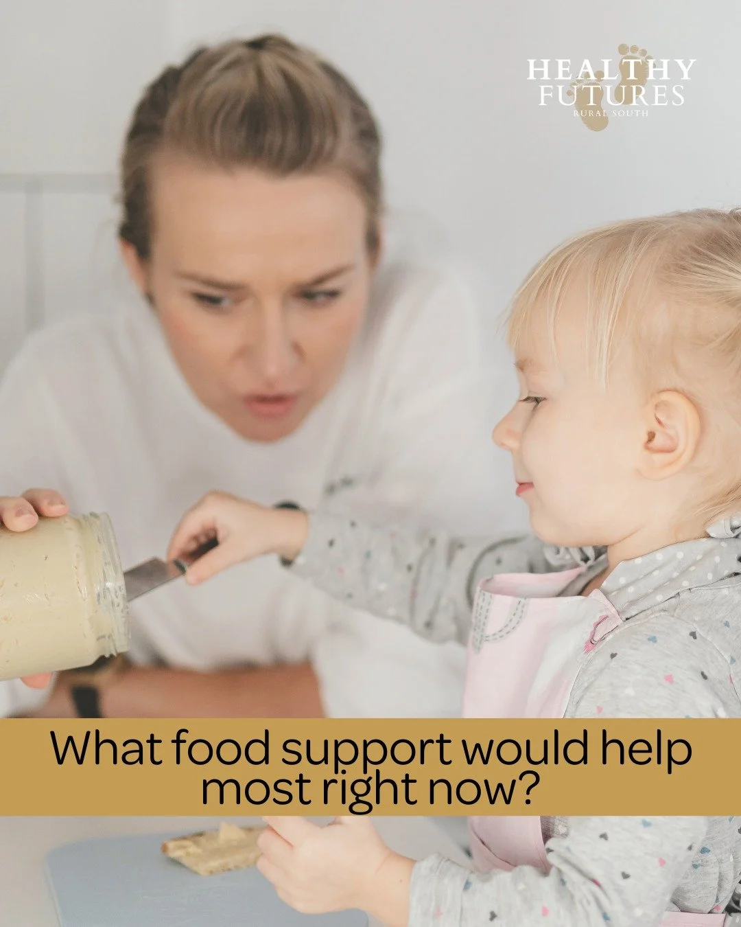 We&rsquo;re always learning from the families we support.

What kinds of food items would be most helpful for you right now?
Staples, fresh items, easy meals, snacks &mdash; every family&rsquo;s needs look different.

Your voice helps shape community