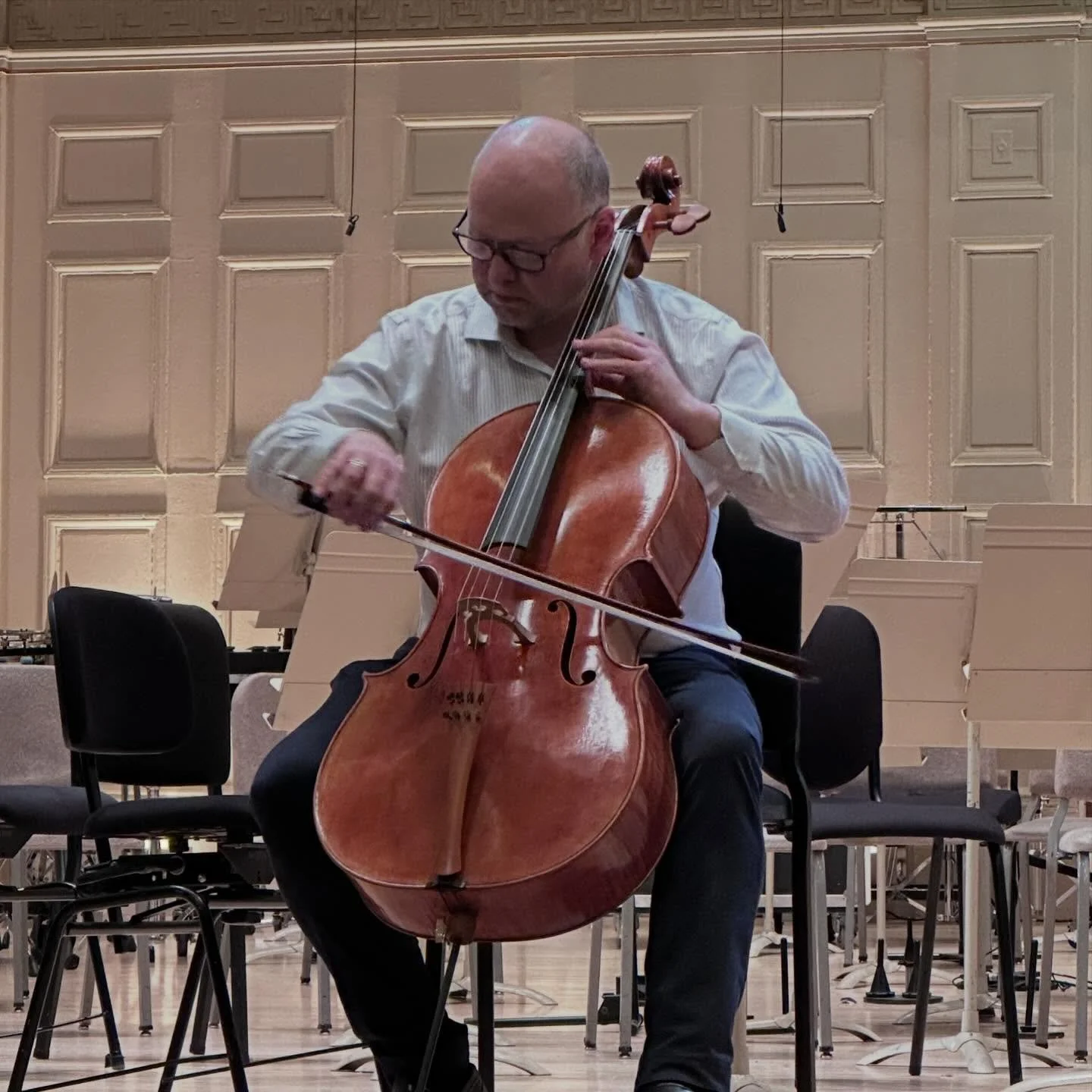 Congratulations to Mihail Jojatu @mjojatu as the latest owner of a Doran cello! I was thrilled to hear his cello fill up Symphony Hall! @bostonsymphony 
It was also great to see an old friend and have Blaise&rsquo;s cello there as well!  @blaise.deja