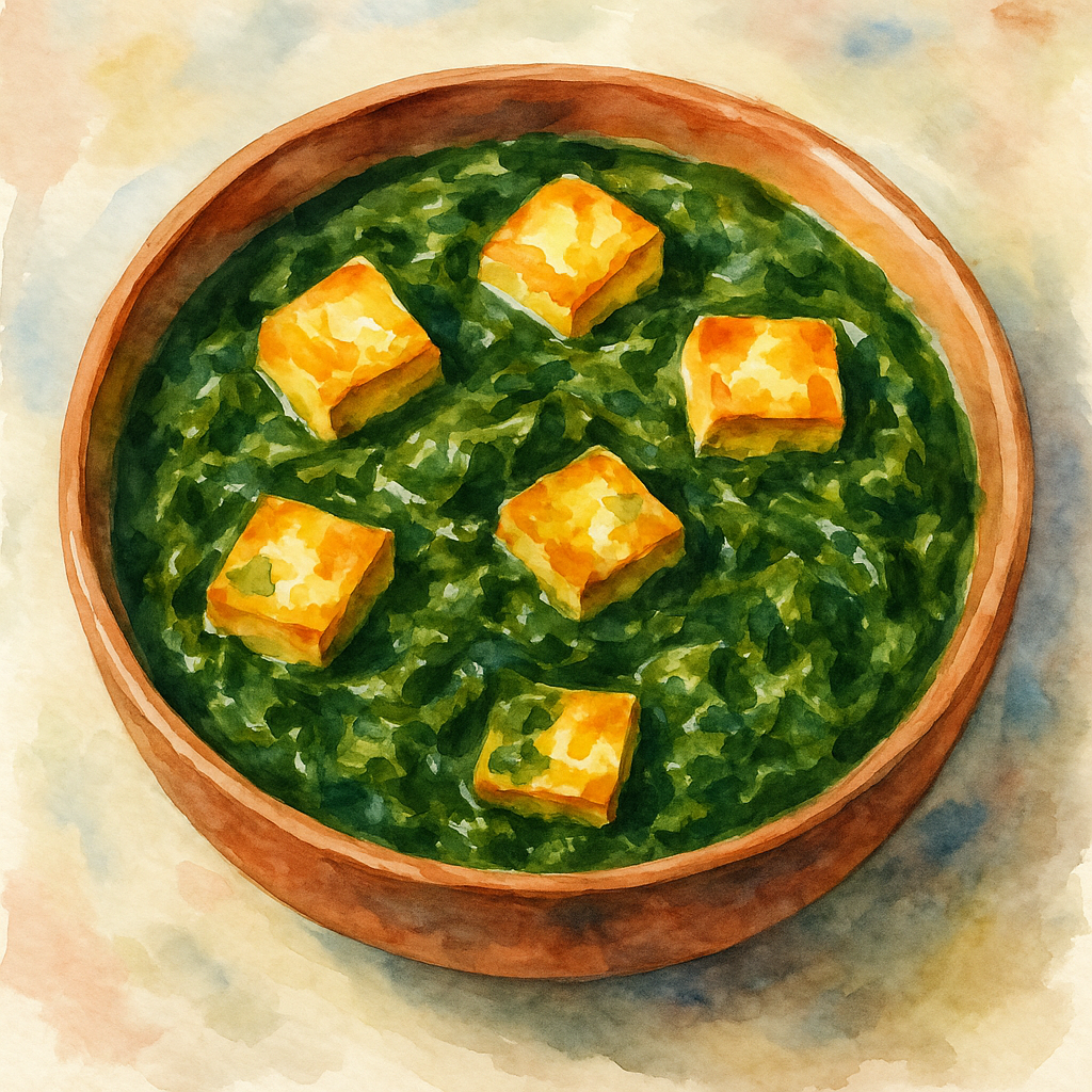 Homemade Saag Paneer