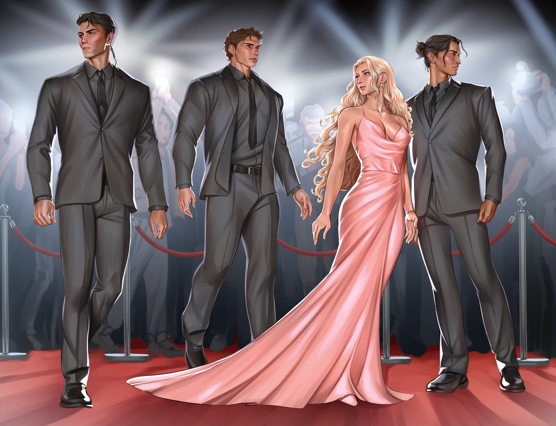 Endpages 2025 | "Triple Duty Bodyguards" Lily Gold, The Bookish Box