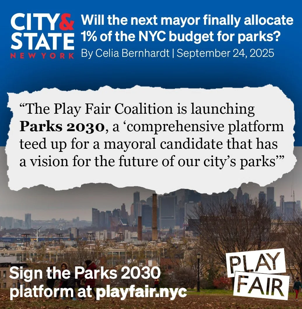 In a city facing rising inequality and a climate crisis, @NYCParks hold the line. Yet chronic disinvestment has left too many NYers behind.
📰Read about the #Parks2030 platform in @CityAndStateNY: bit.ly/4nrmOas
✍️Sign on at playfair.nyc
#ParksPower 