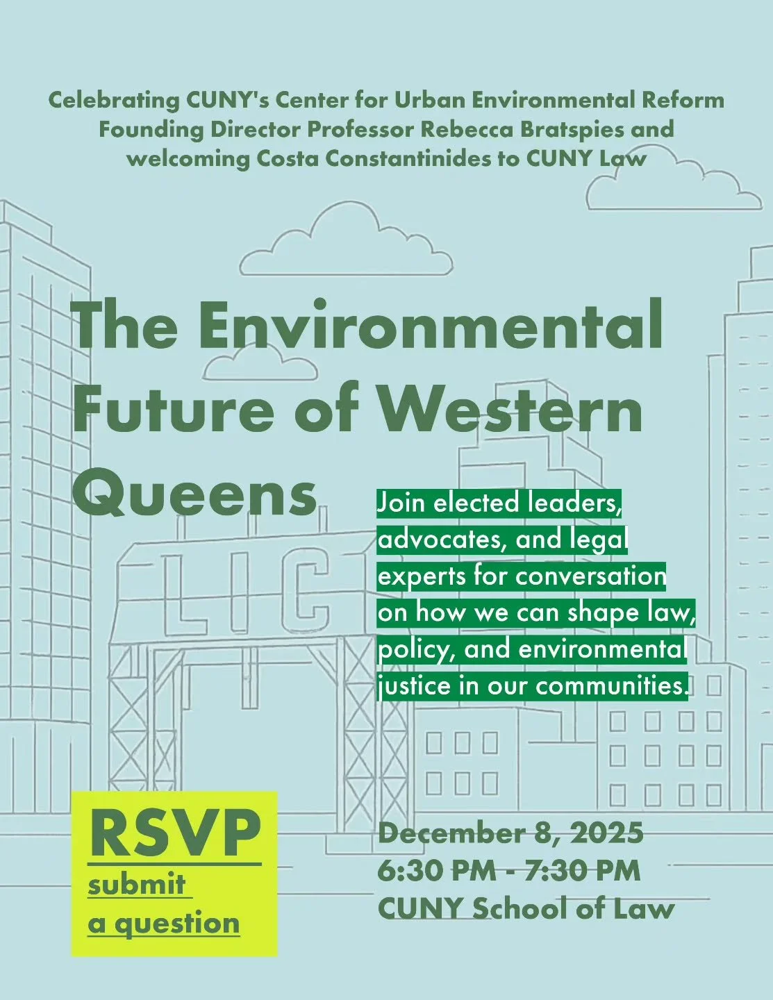 HPPC will join @cmjuliewon, legal experts, and other advocates tomorrow at @cunylaw to discuss how we can shape our community's future to better meet environmental challenges and ensure climate justice for all. 

RSVP at our link in bio