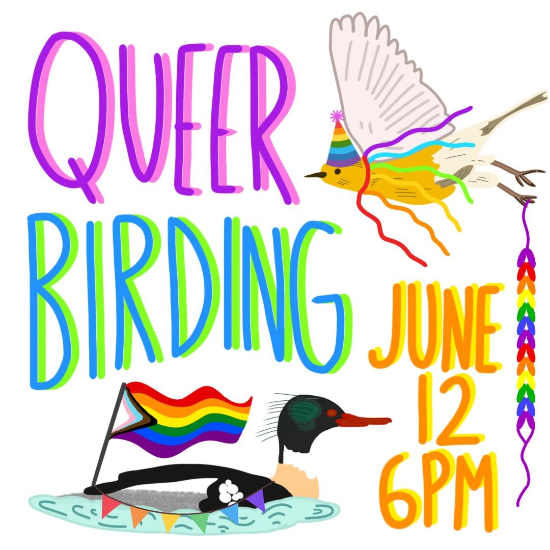 Happy Pride!!

Join us for a pride month bird walk led by Christine Gu!

We will start at 50th Av and Center Blvd and then will walk south to end at the Queens Landing Boathouse &amp; Environmental Center. Please bring your own binoculars if you have