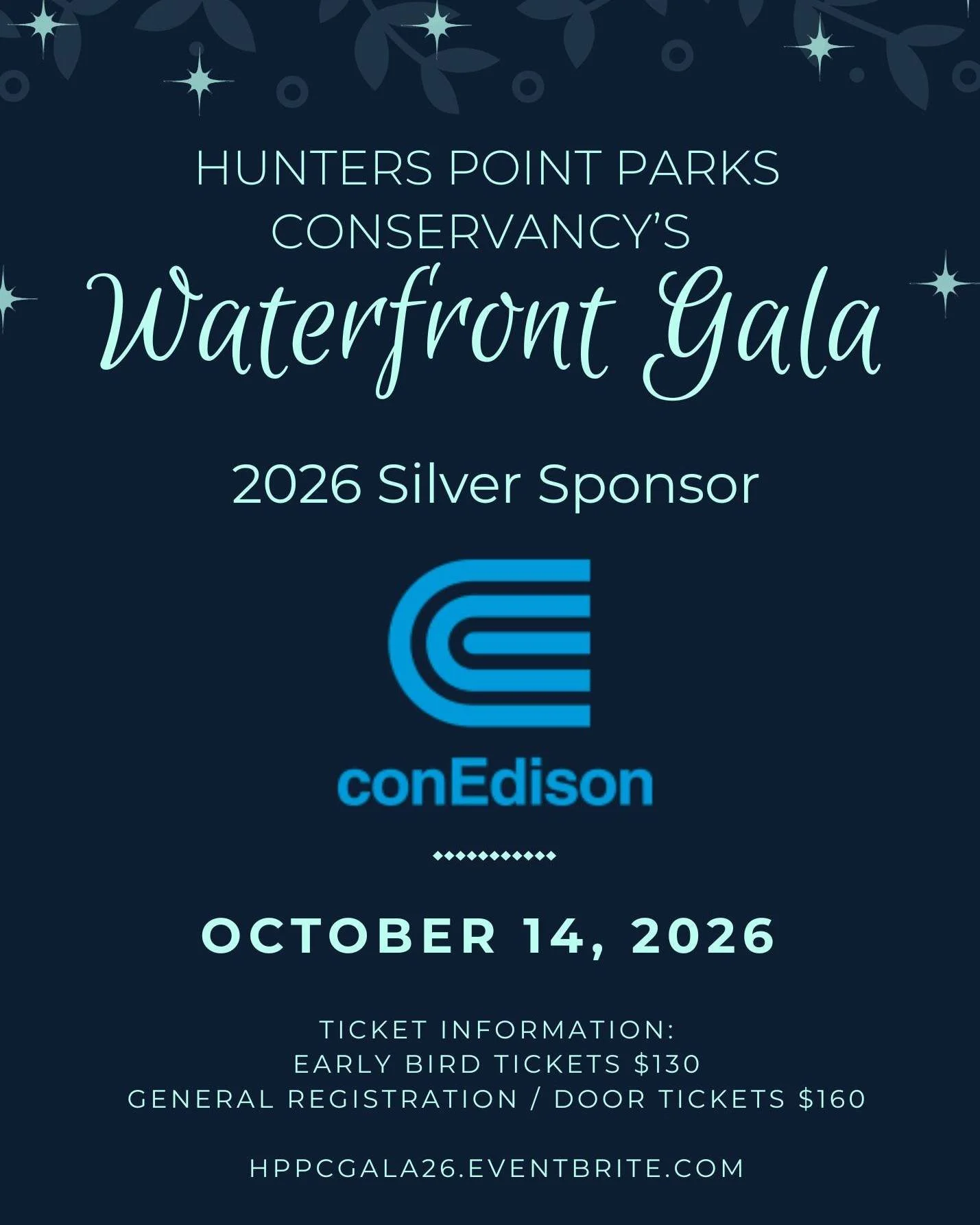 Thank you to Con Edison for supporting our waterfront parks for years and as a 2026 Silver Sponsor of our Waterfront Gala!

Con Edison has continued to support our environmental work for years - we are so grateful for their continuous support!

If yo