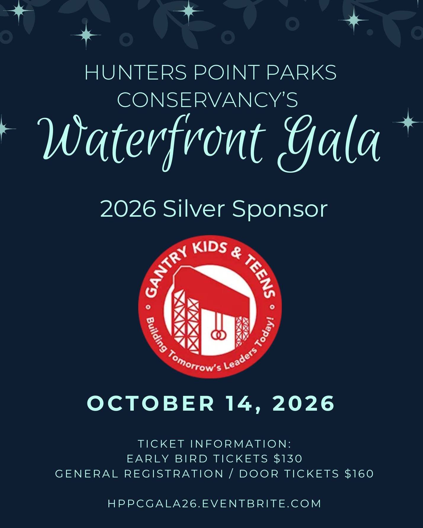Thank you to Gantry Kids &amp; Teens for supporting our waterfront parks as a 2026 Silver Sponsor of our Waterfront Gala!

If you are interested in purchasing tickets to the gala, please visit the link in our bio or register at HPPCGALA26.eventbrite.